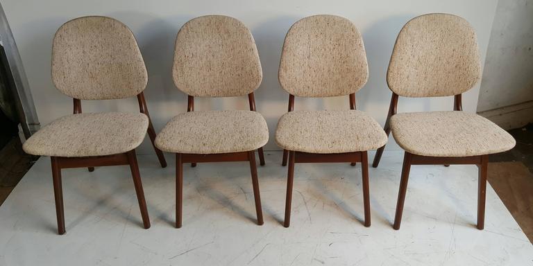 Elegant Danish Modern Dining Chairs by Arne Hovmand Olsen 1