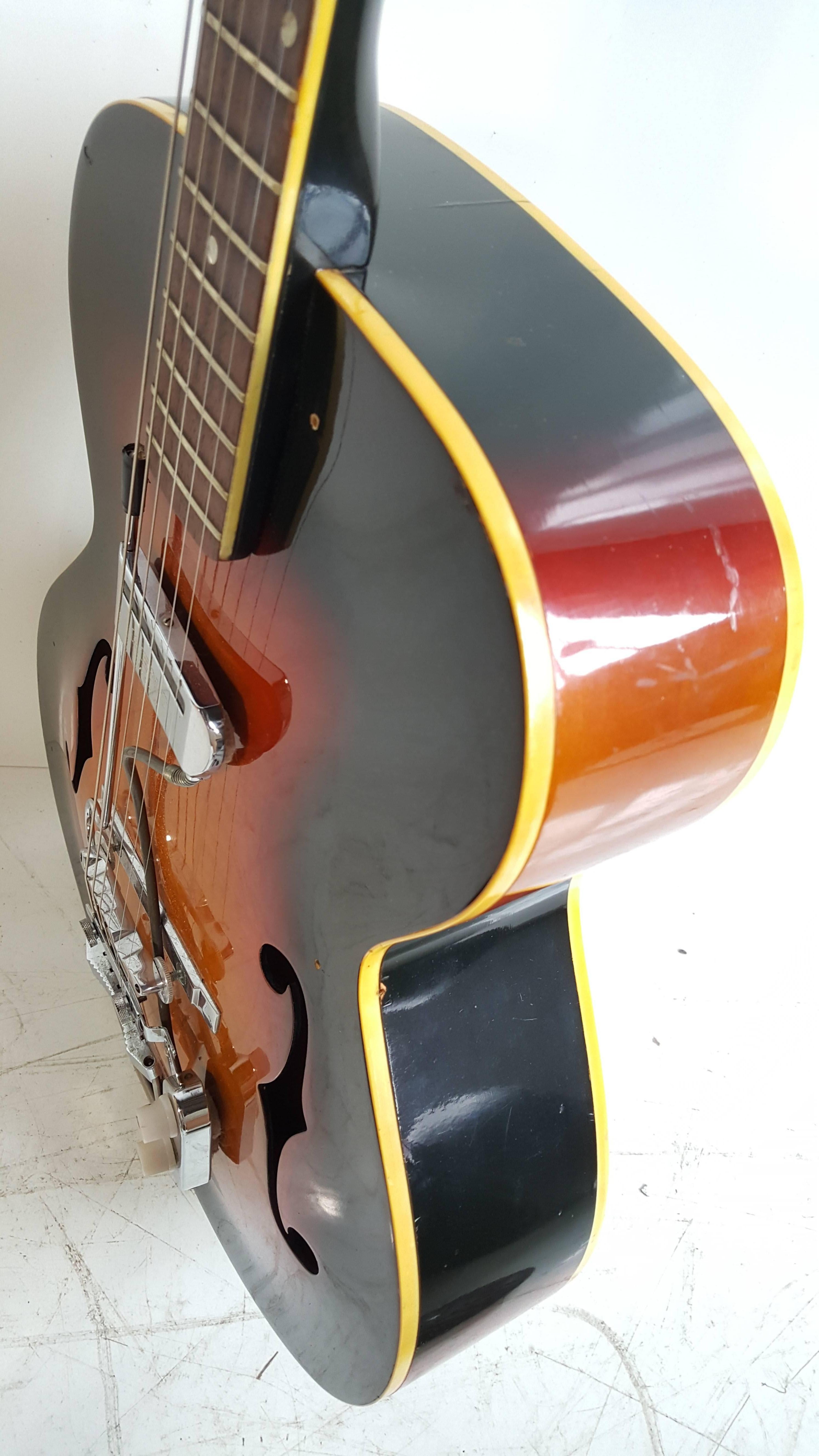 silvertone acoustic electric guitar