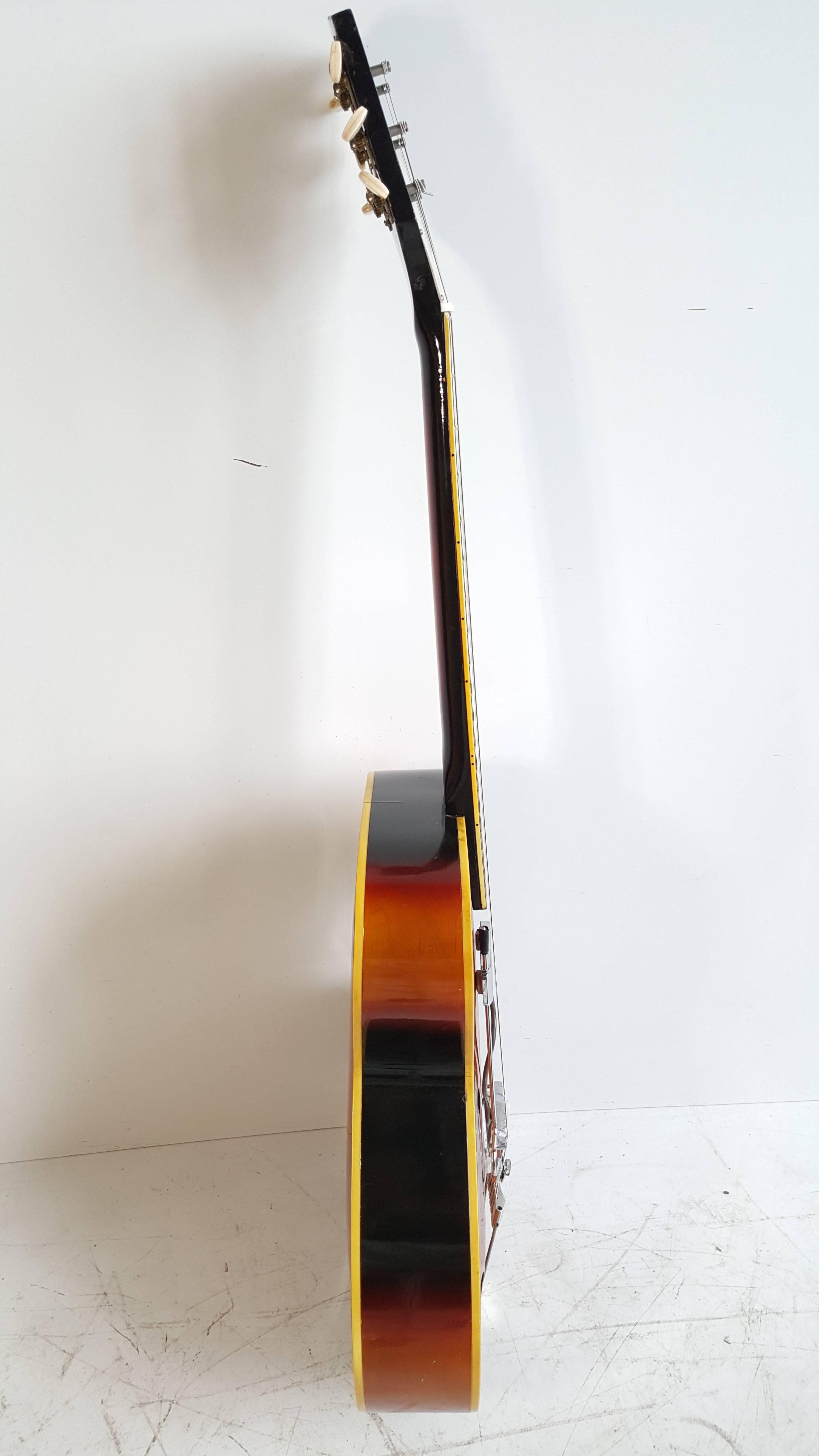 American Acoustic or Electric Jazz Guitar, Silvertone, 1950s For Sale