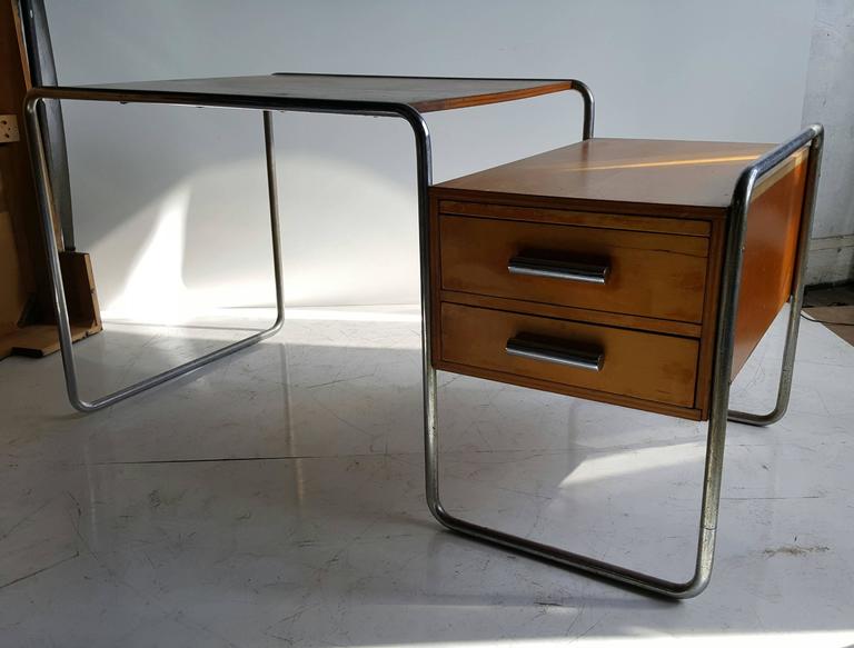 Rare And Important Marcel Breuer Bauhaus Desk For Thonet 1930s