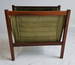 Danish Rosewood and Leather Magazine/Newspaper Holder
