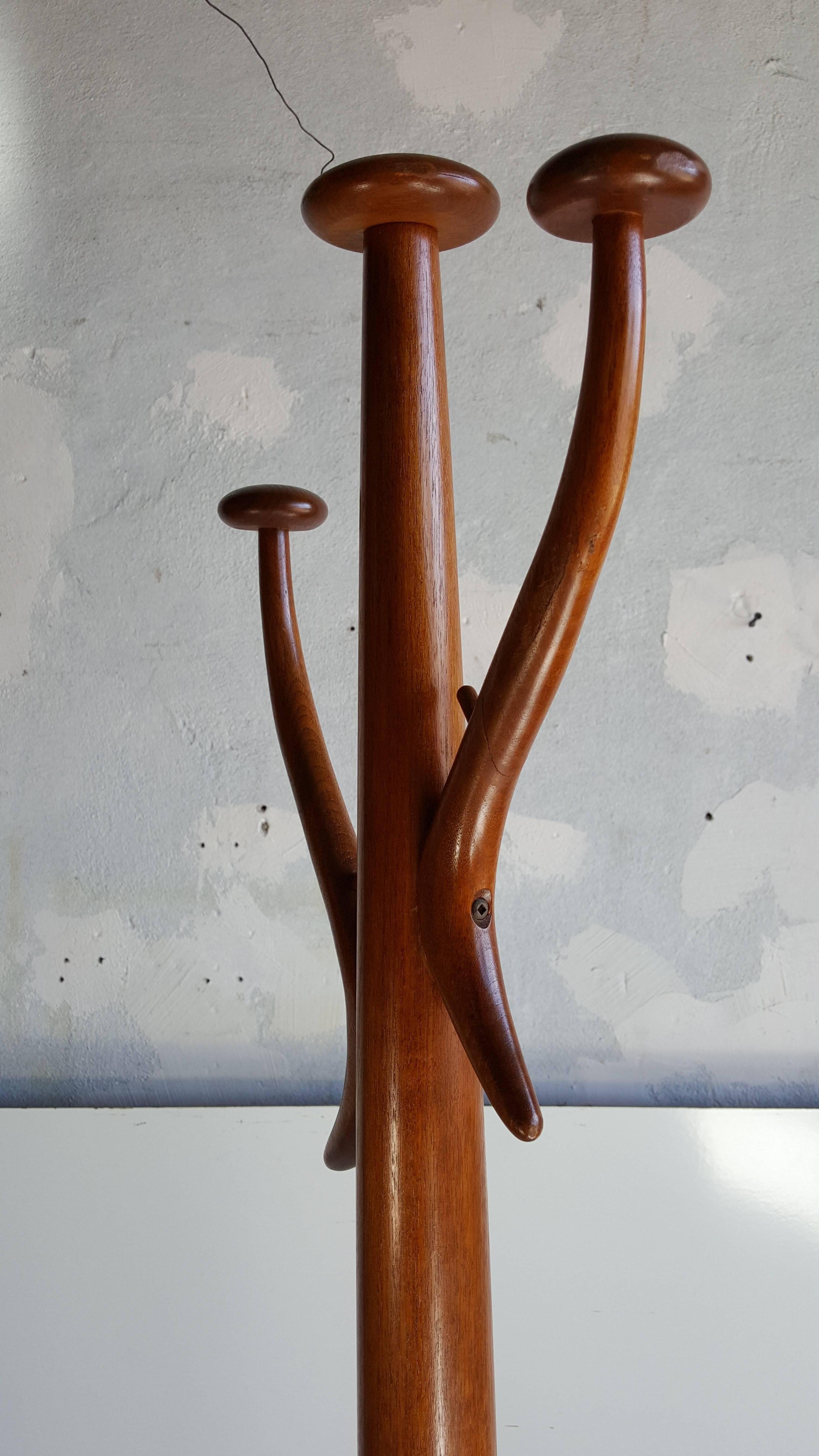 mid century coat rack