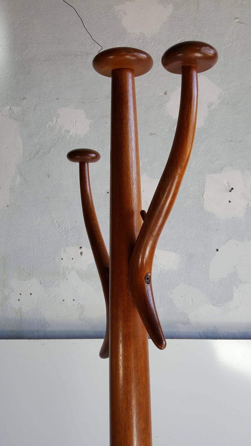 Mid Century Modern Sculptural Coat Stand For Sale at 1stdibs