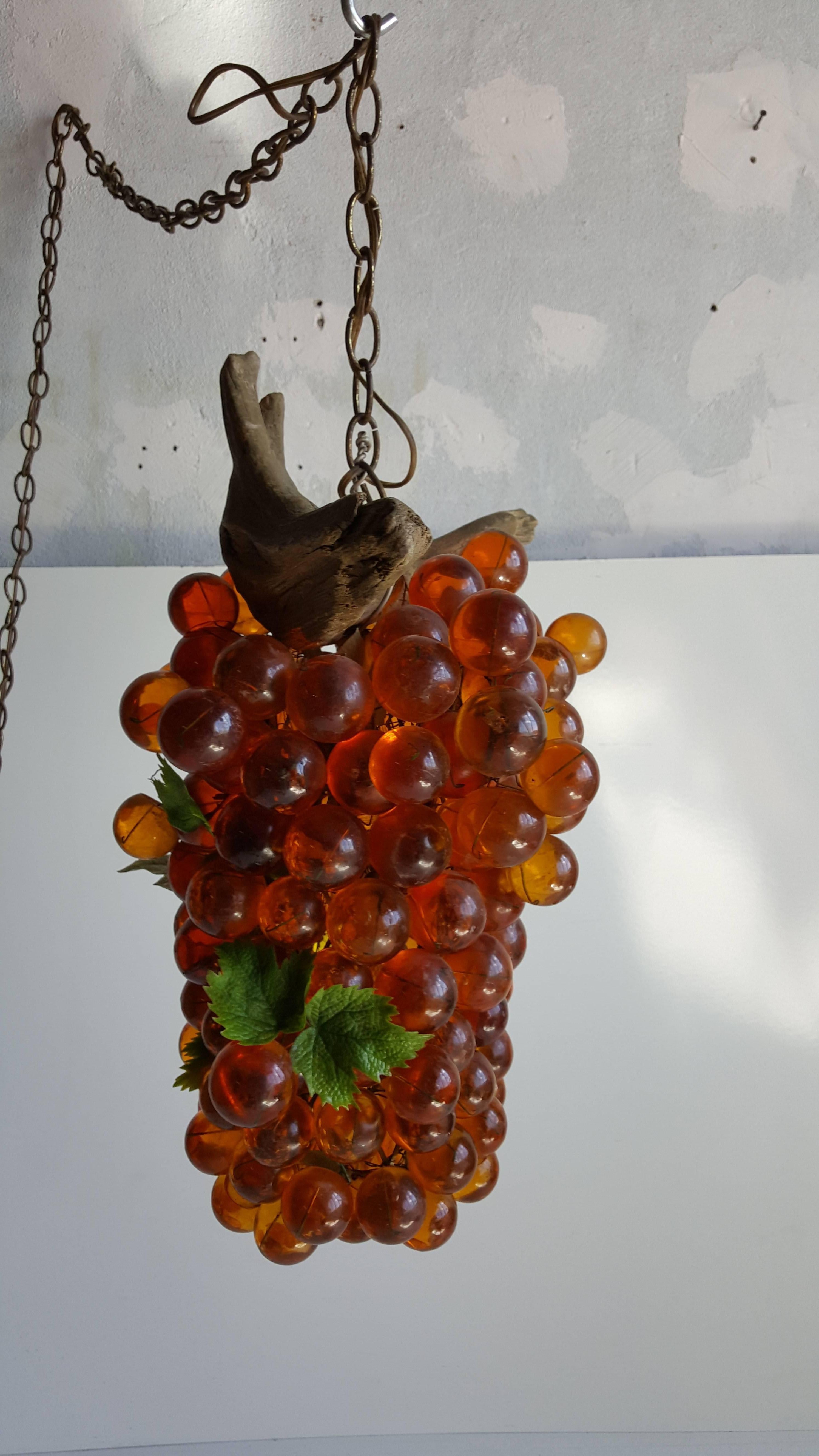 vintage grape cluster hanging lamp