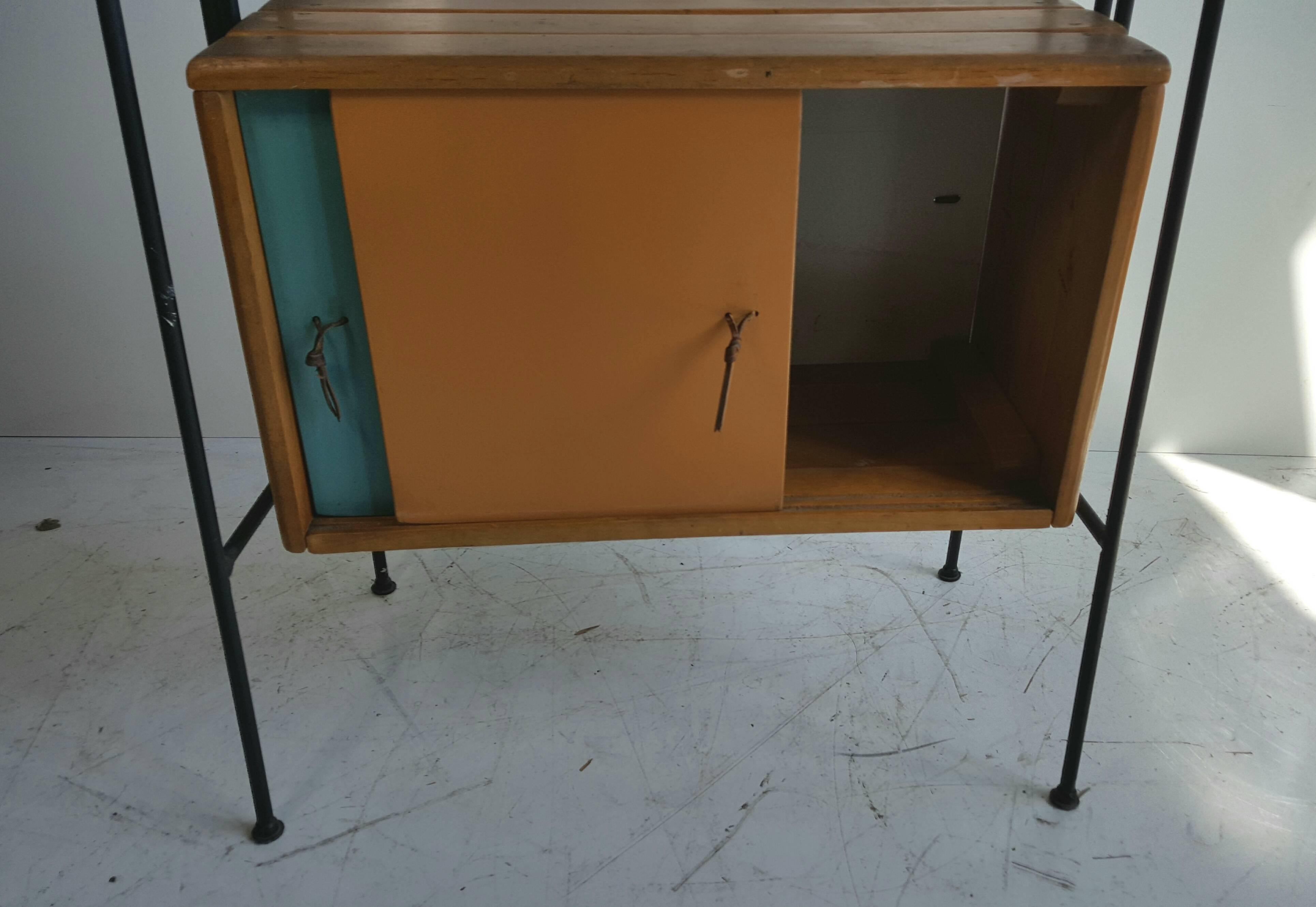American Modernist Arthur Umanoff Room Divider/Shelf