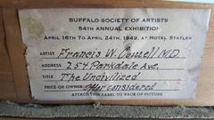 Large American Romantic Surrealism Oil Painting by Francis W. Cowell, circa 1949