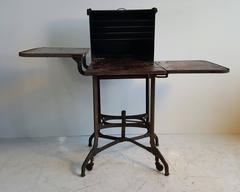 Industrial Typewriter Table/Stand, Desk Manufactured by Toledo, circa 1910