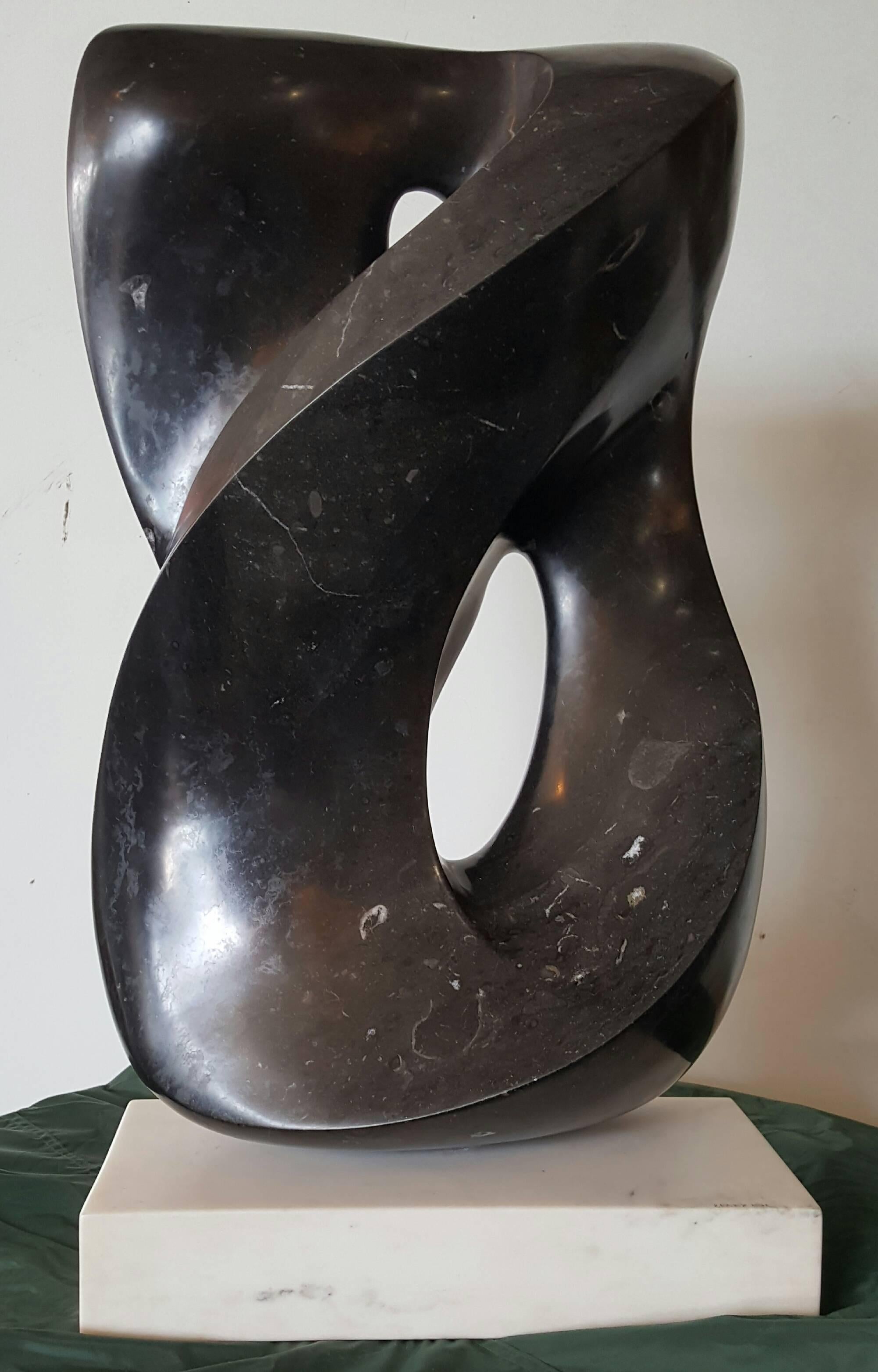 American Monumental Modernist Contemporary Marble Sculpture by Dean Leary