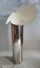 Rare Mario Belini "Chiara' Floor Lamp Chrome Leaf, Flos, Italy, circa 1967