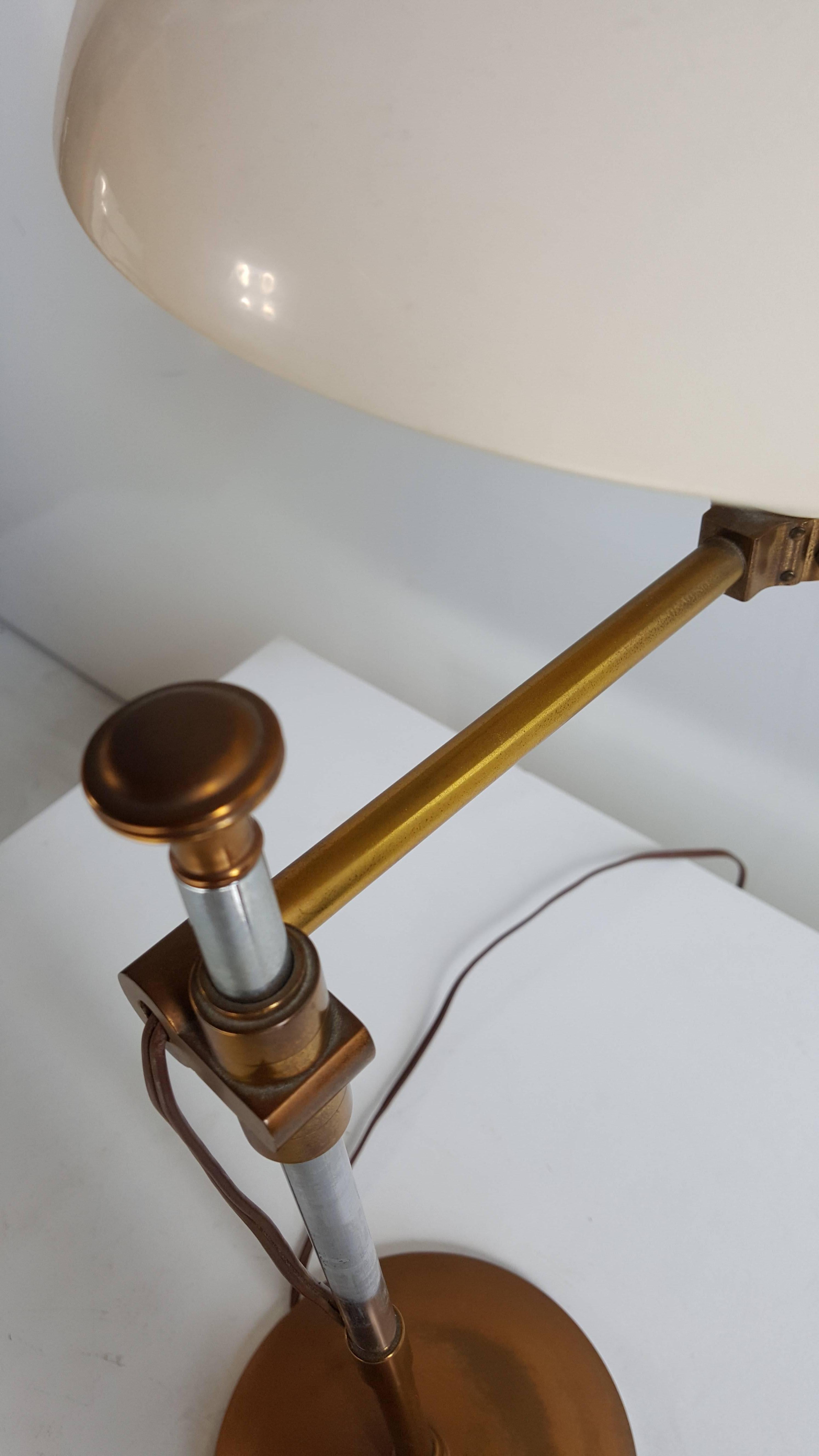 Early Paavo Tynell Adjustable Swing Arm Desk/Table Lamp In Excellent Condition In Buffalo, NY