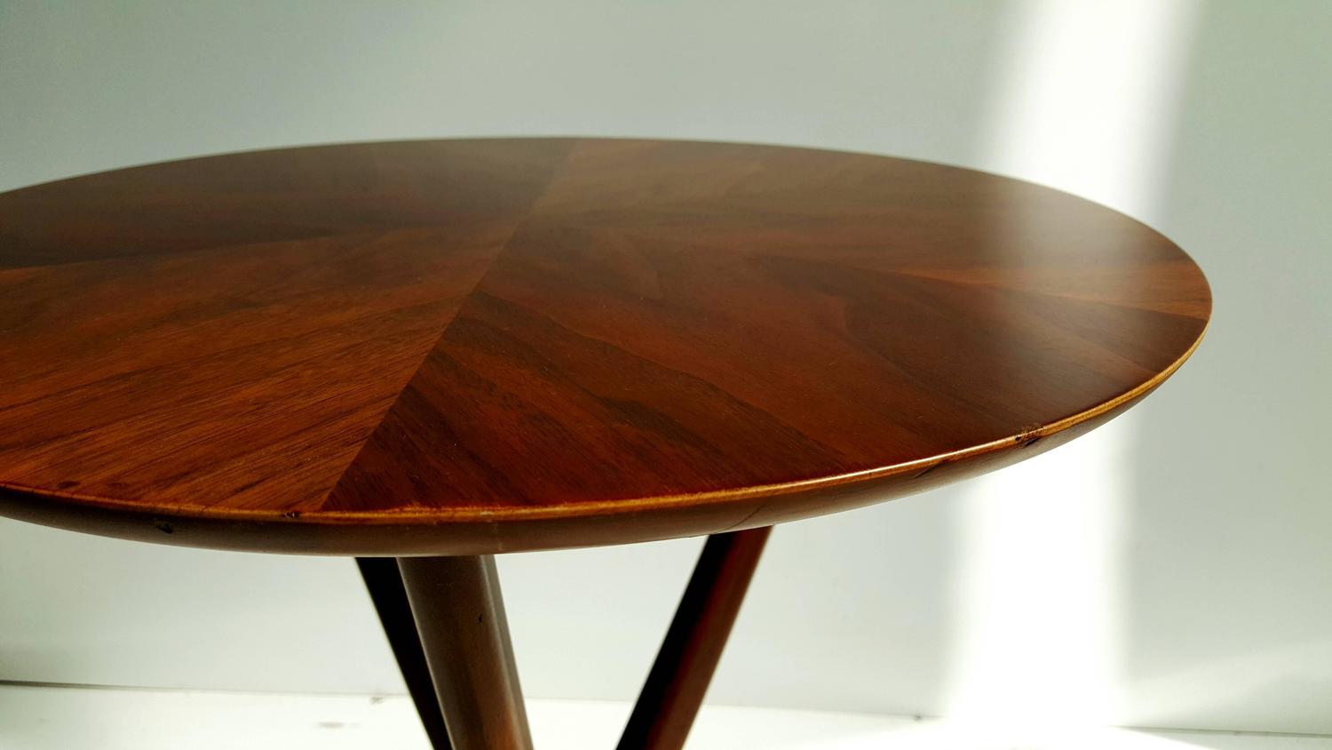 MidCentury Modern Sculptural Walnut Occasional /End Table Heritage