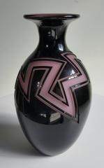 Correia Art Glass Bottle Vase, Signed, Numbered, Artist Proof, James Caswell