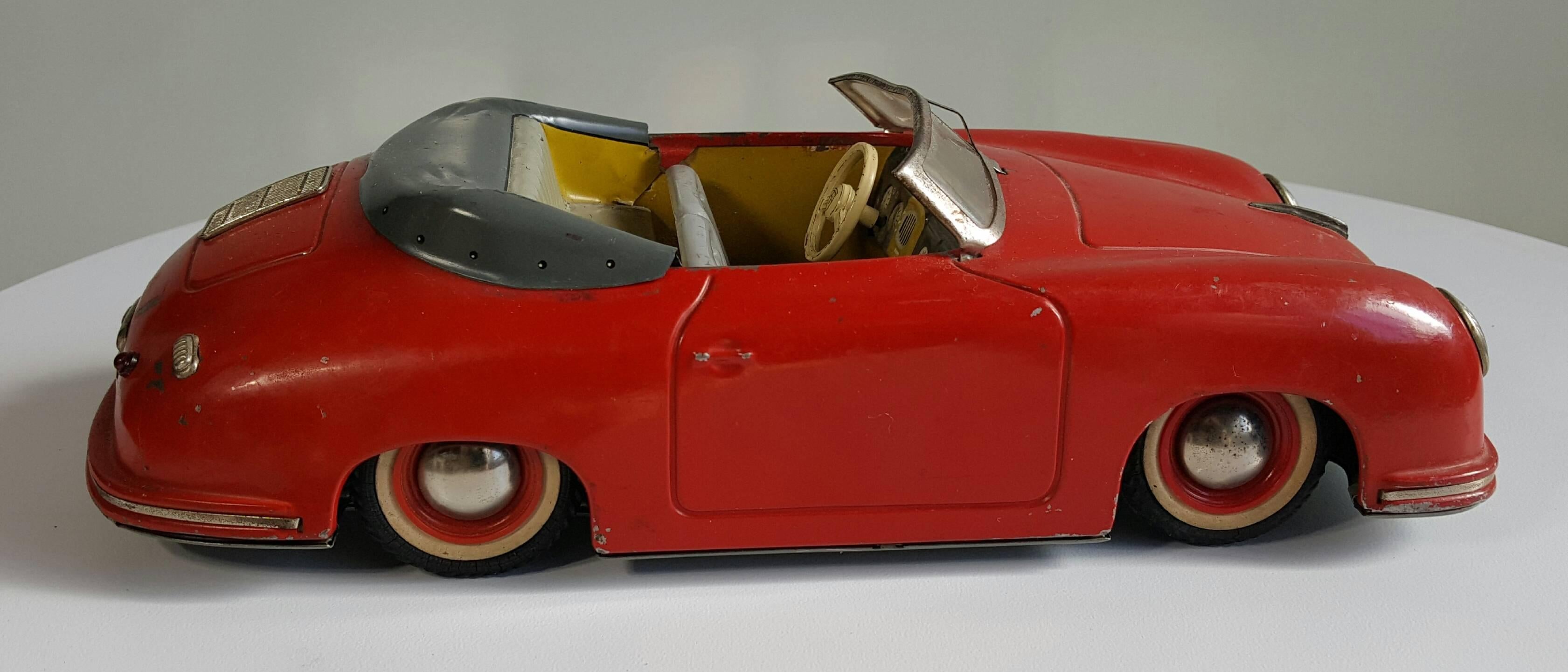 20th Century 1950s Distler Porsche 356 Electromatic 7500 Germany Friction Toy
