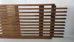 Mid-Century Modern Expanding Slat Bench