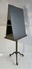 Unusual Industrial Double Sided Cast Iron and Wood Artist Easel, circa 1930s