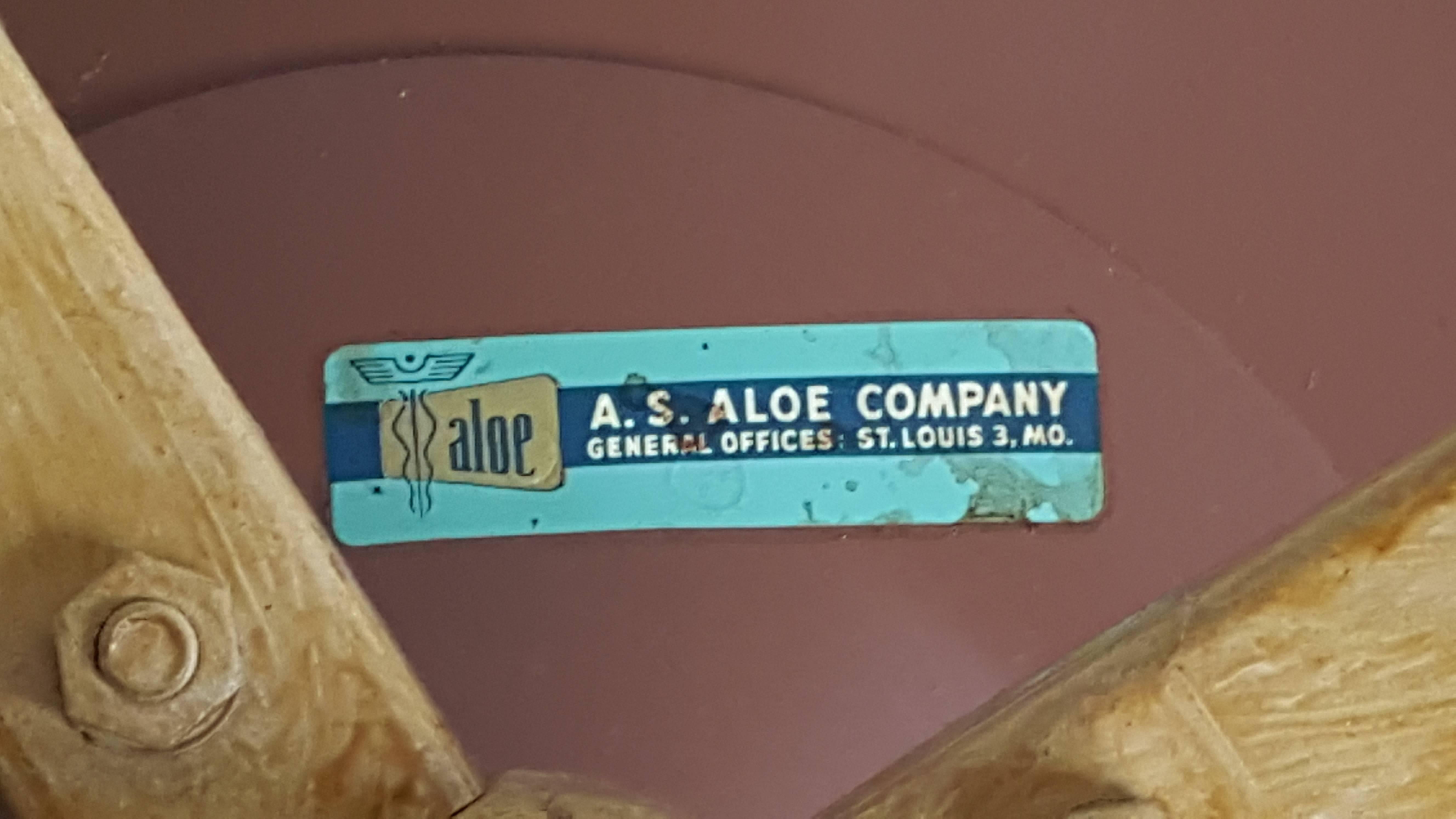 Painted 1930s, American Industrial Stool, A.S. Aloe Company