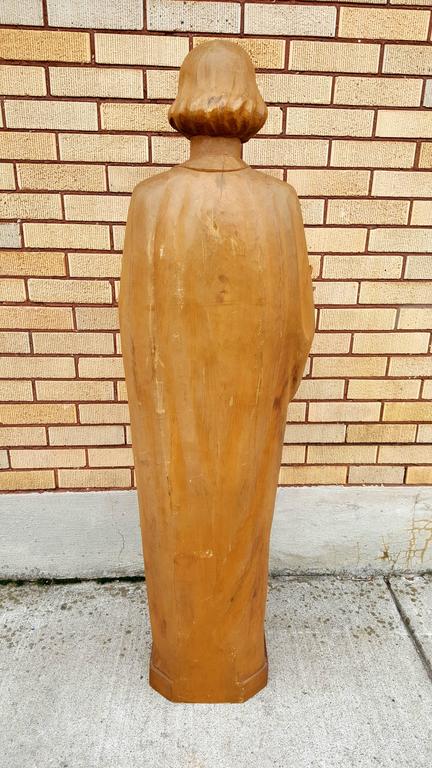 Italian 20th Century Carved Wood Religious Figure,'Joseph' Italy For Sale