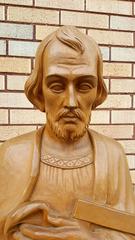 20th Century Carved Wood Religious Figure, 'Joseph' Italy