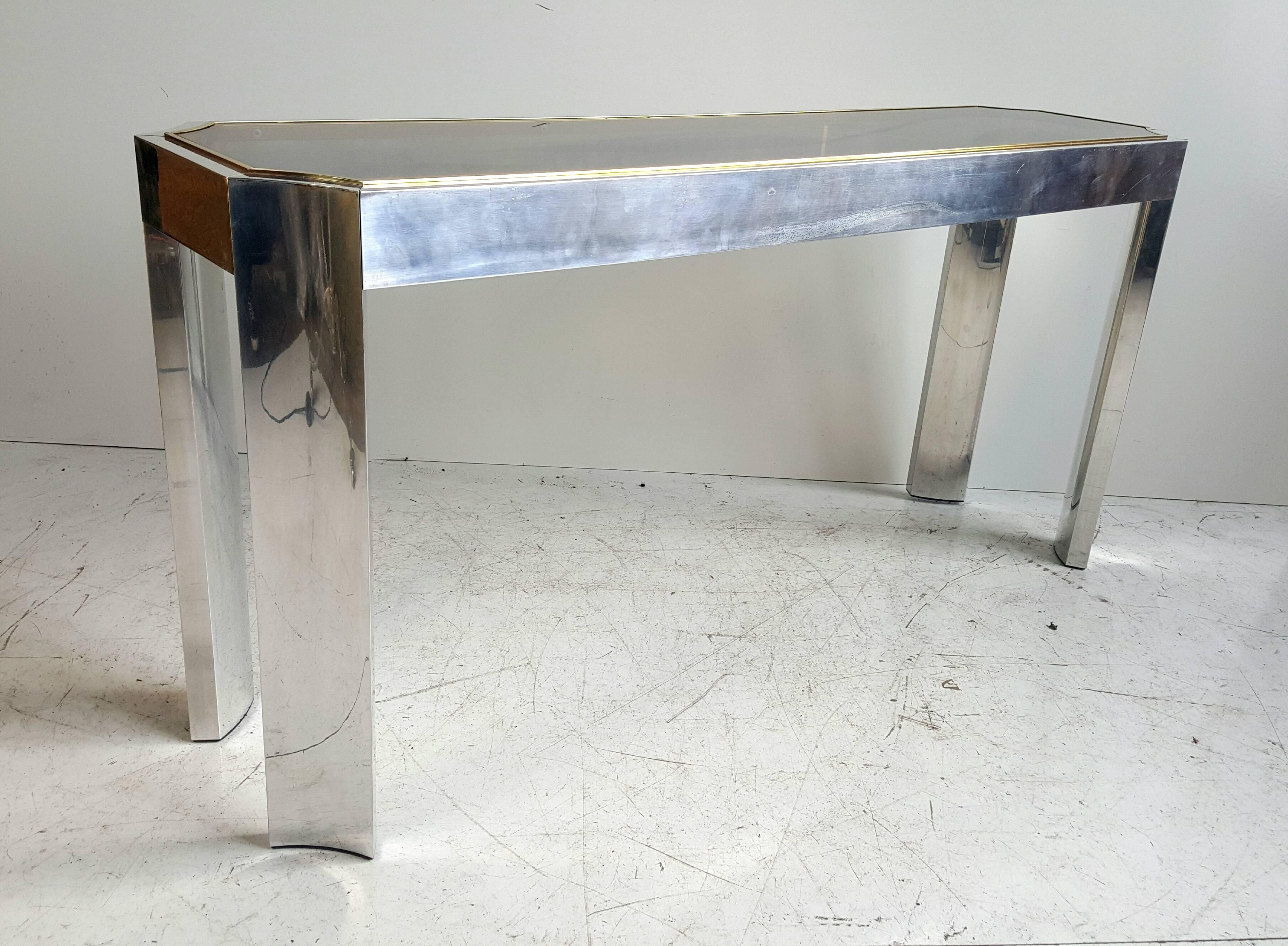 brass sofa table