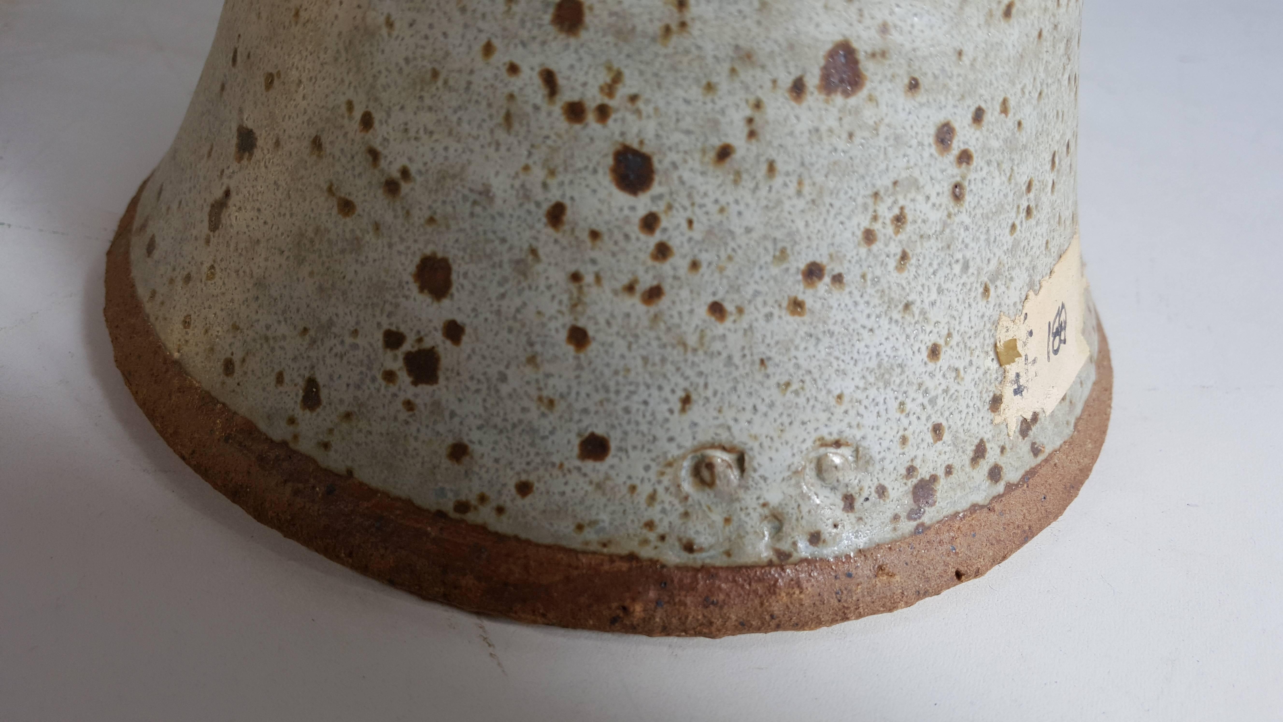 Brutalist 1970s Studio S Pottery Lamp, Lewis and Eric Snyder Master Potters