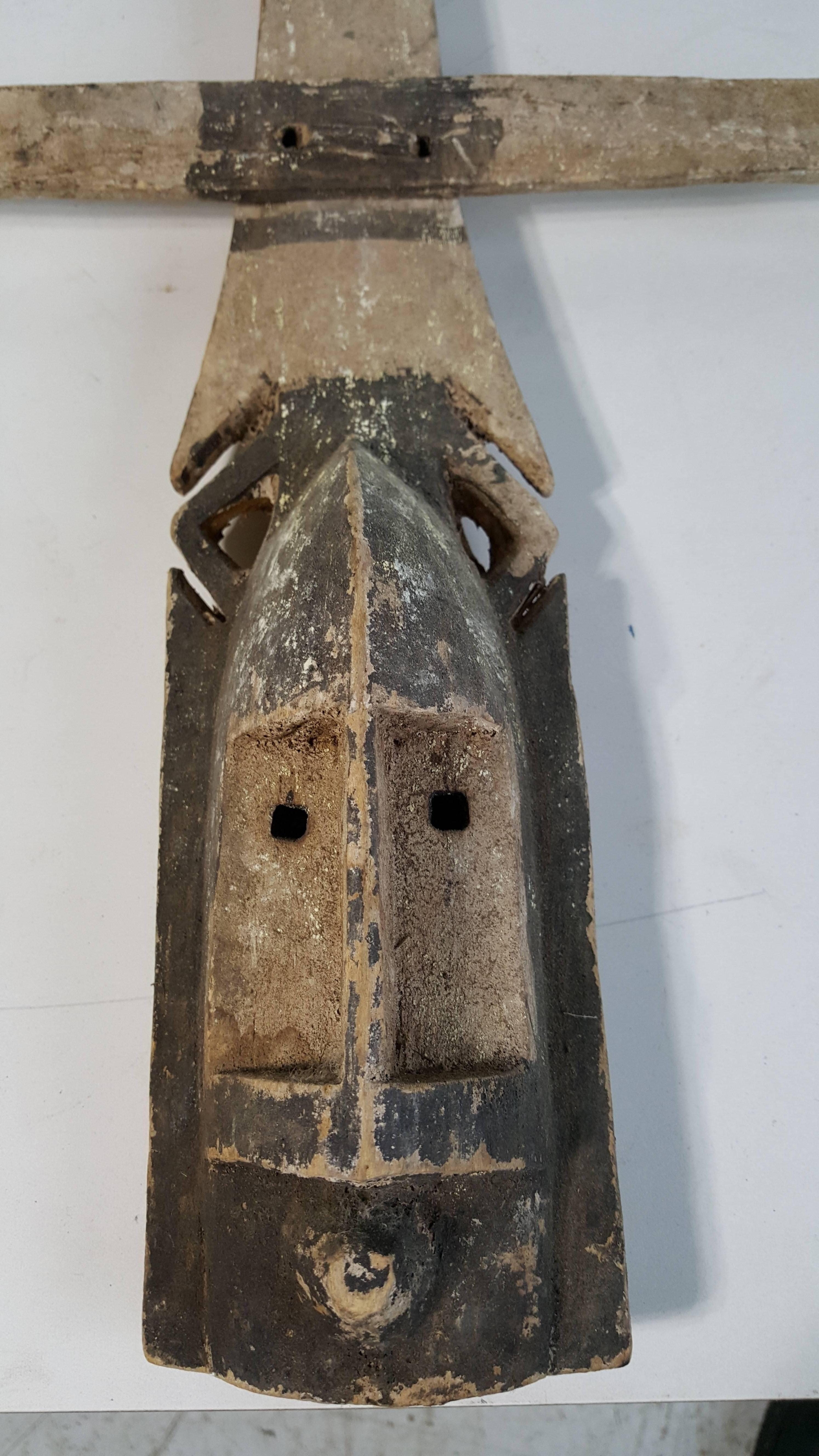 Paint Rare Child Size Ceremonial Kanaga Masks, Dogon Peoples For Sale