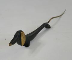 Werkstätte Hagenauer Stylized Bronze Dachshund