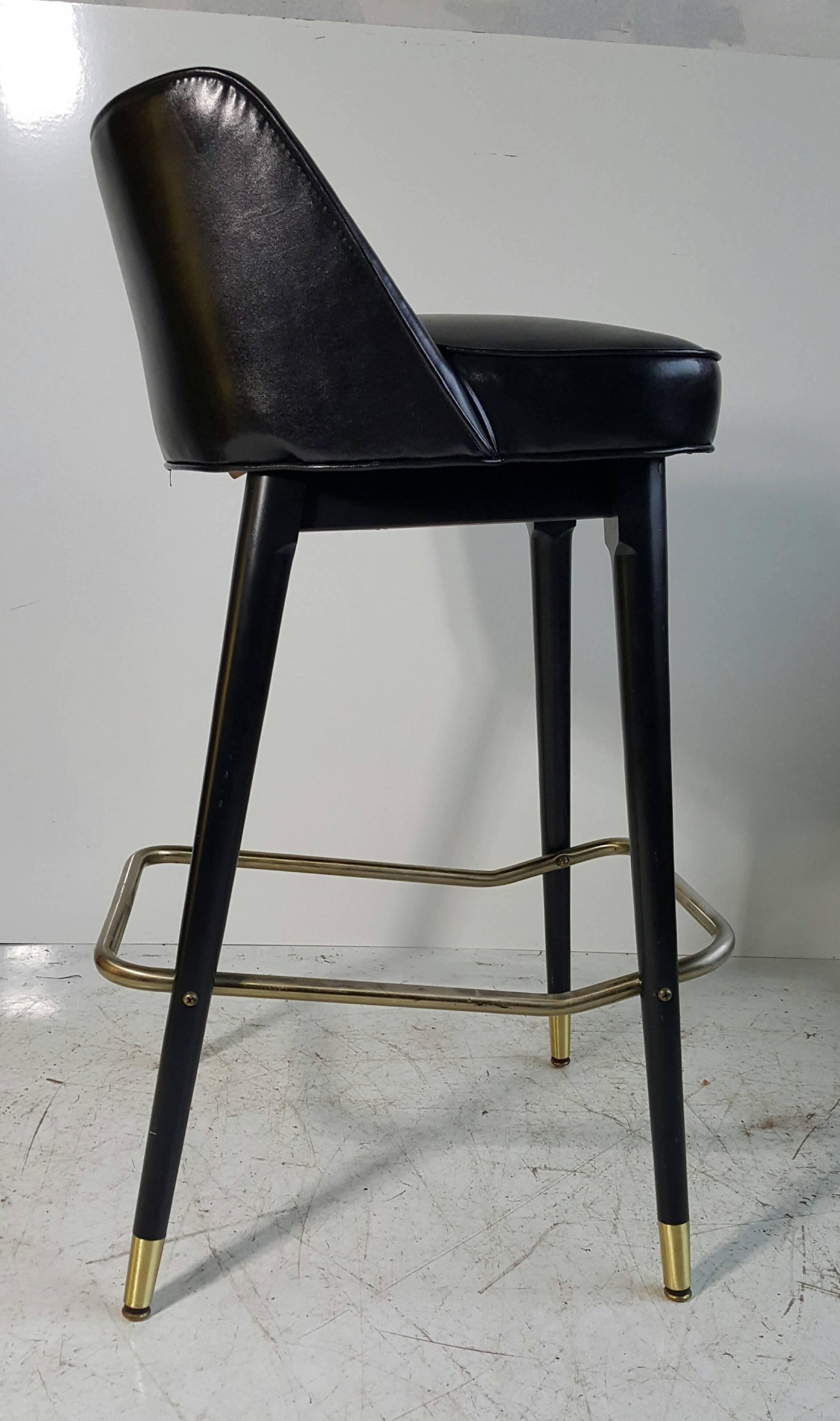 20th Century Set of Four Classic 1960s Bar /Counter Stools by Shelby Williams