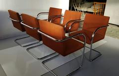 Set of 12 Classic Brno Cantilever Armchairs, Mies Van Der Rohe /Lilly Reich