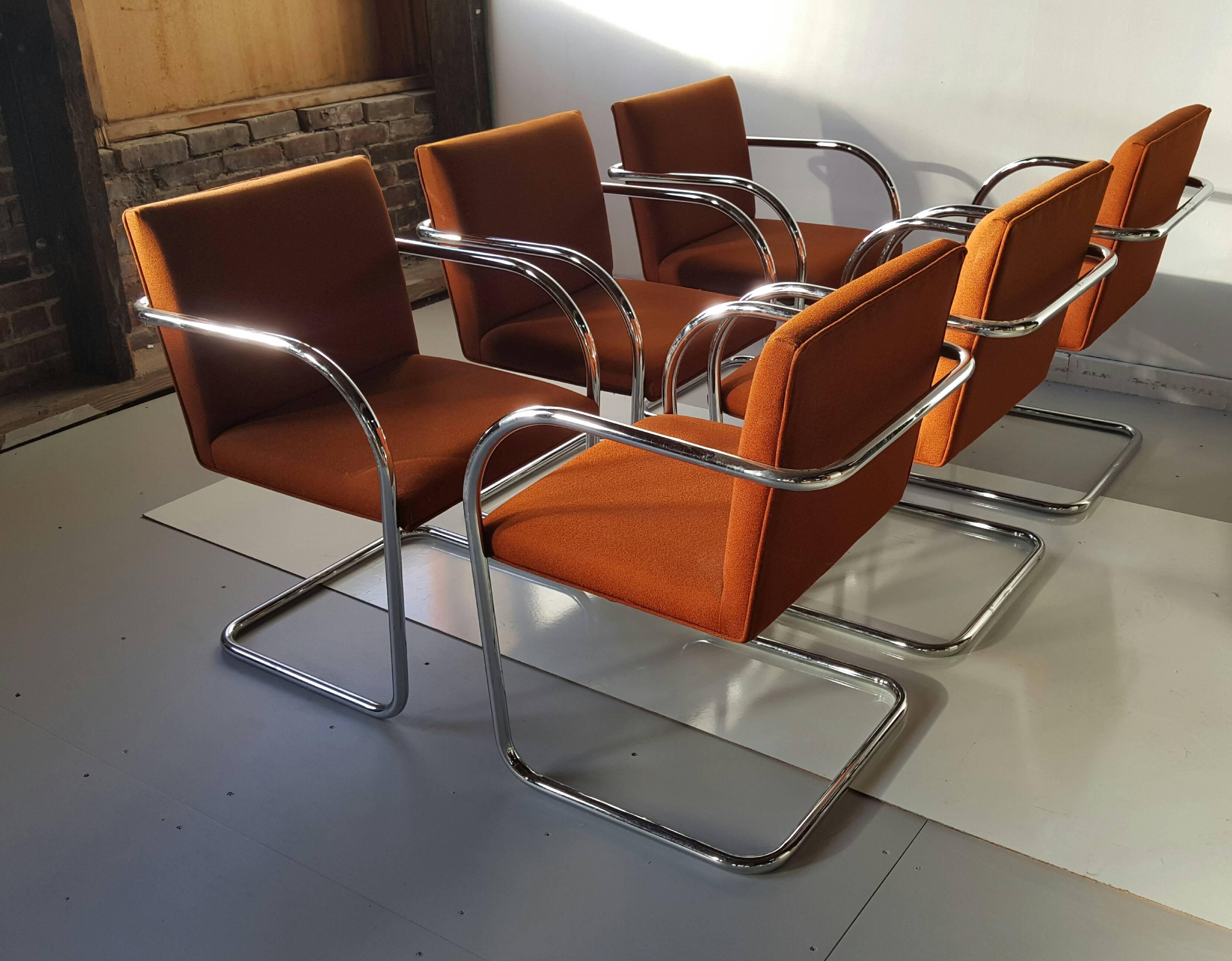 American Set of 12 Classic Brno Cantilever Armchairs, Mies Van Der Rohe /Lilly Reich