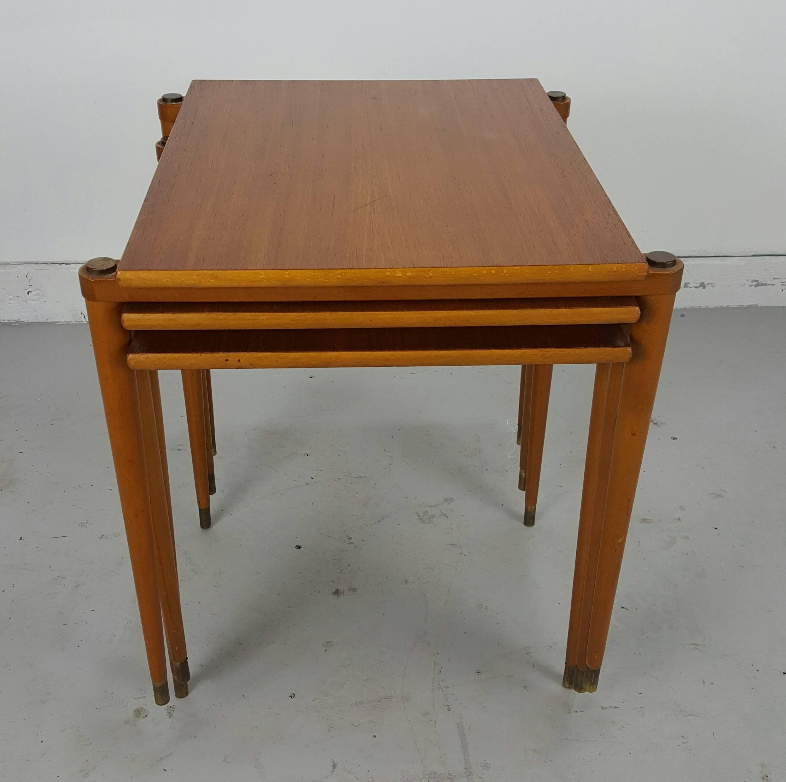 20th Century Danish Stackable Tables Manner of Jens Quistgaard for Nissen