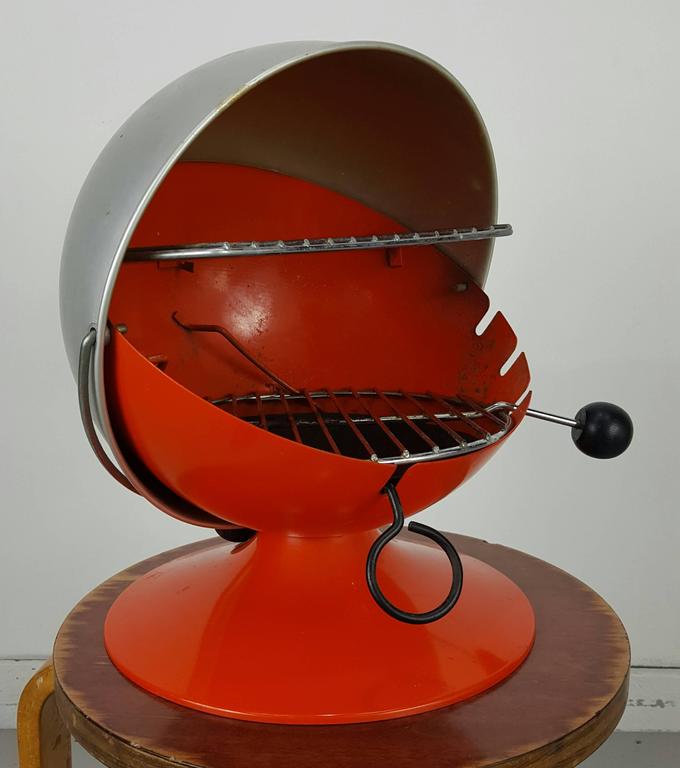 Modernist Tabletop Orange BallBQue BBQ by Shepherd at 1stDibs