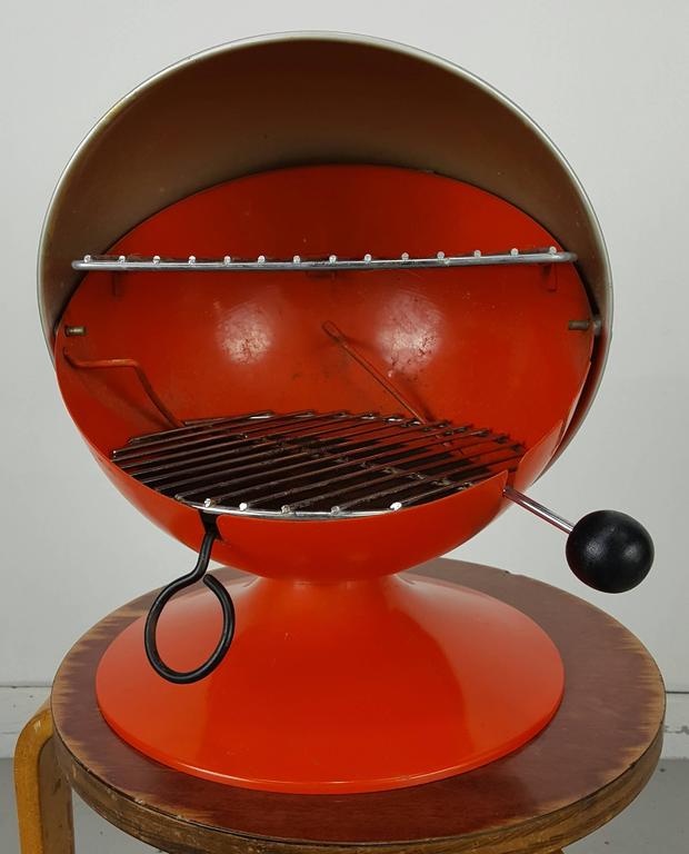 Modernist Tabletop Orange BallBQue BBQ by Shepherd at 1stDibs