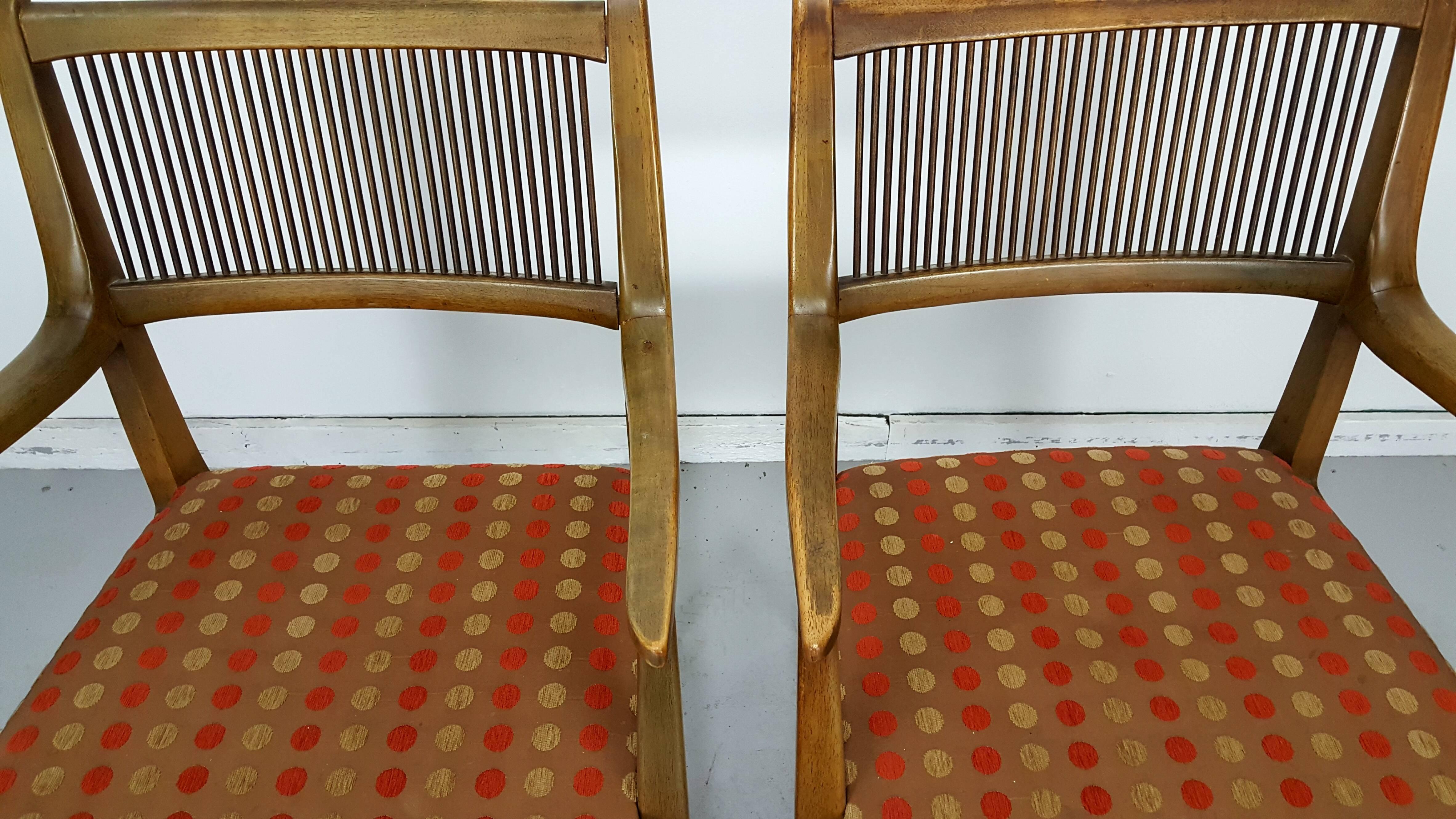 Upholstery Set of 8 Modernist Dining Chairs Designed by John Van Koert for Drexel's Profile