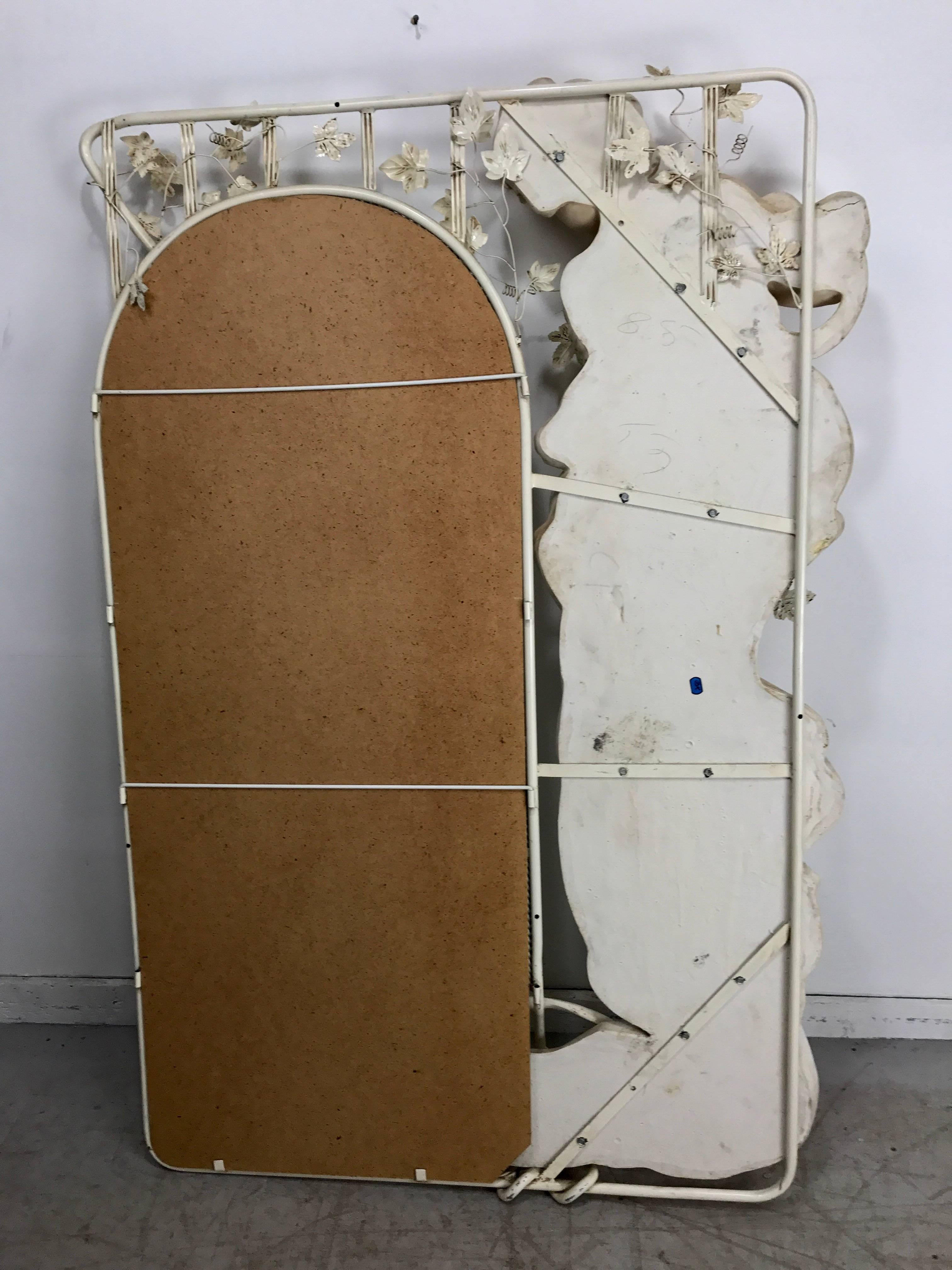 Monumental Art Nouveau Style Mirror, Life-size Woman by Cote of France In Excellent Condition In Buffalo, NY