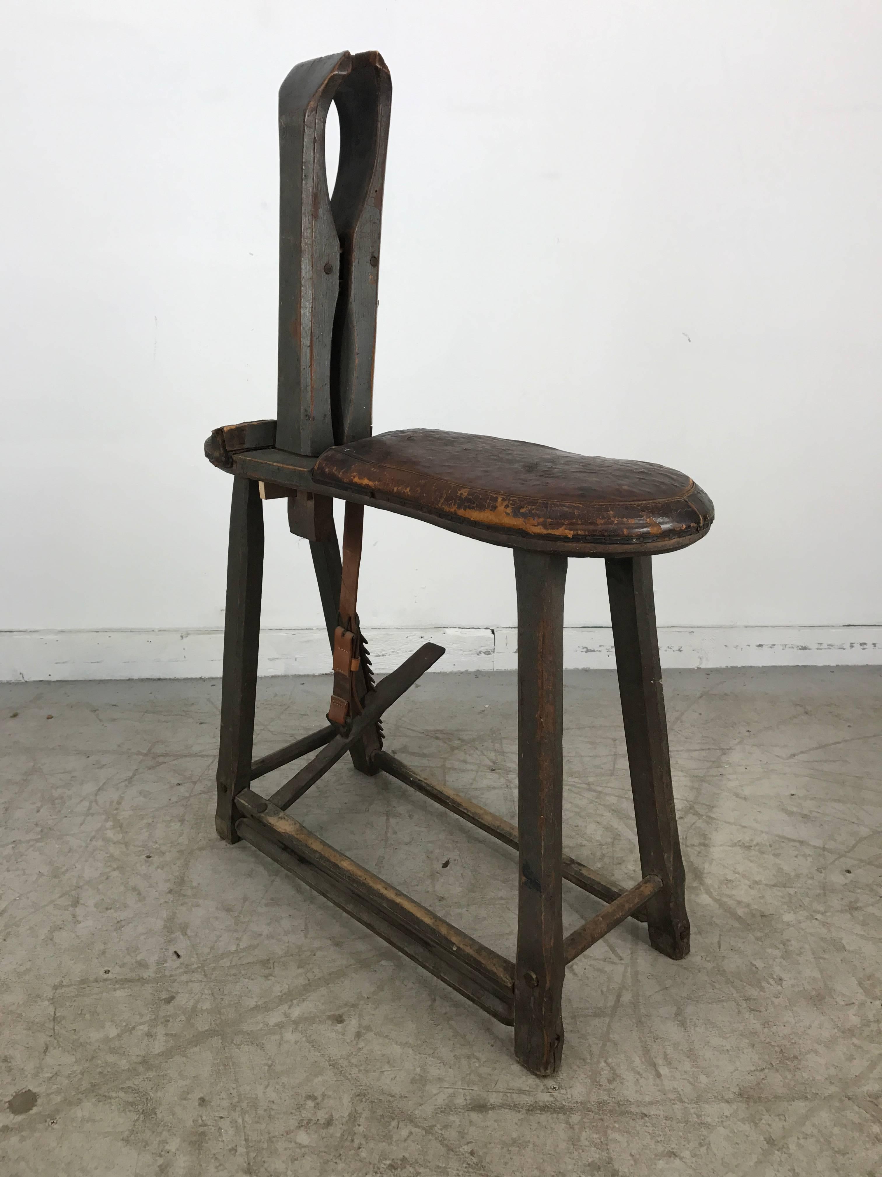 antique saddle makers bench
