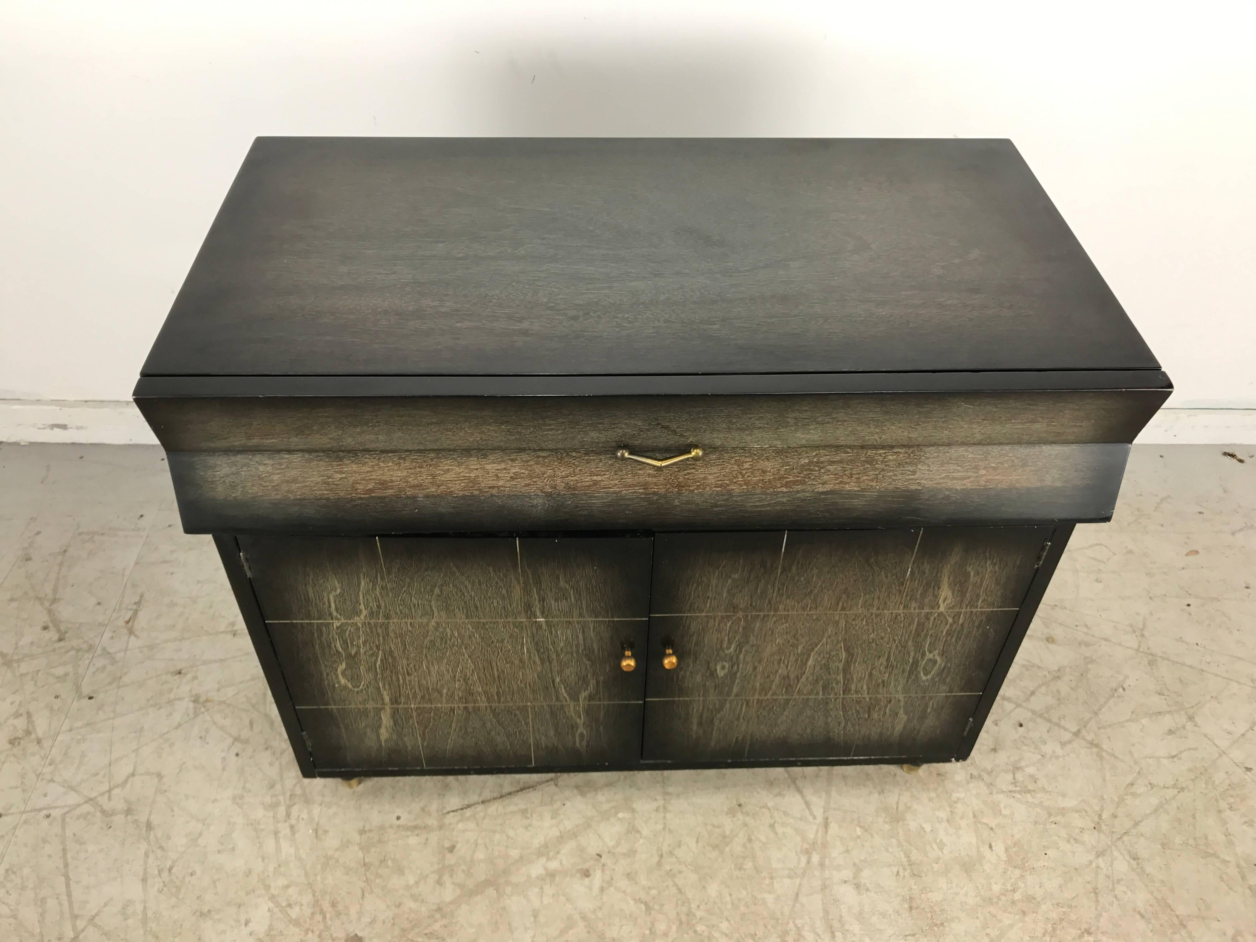 mid century modern dry bar