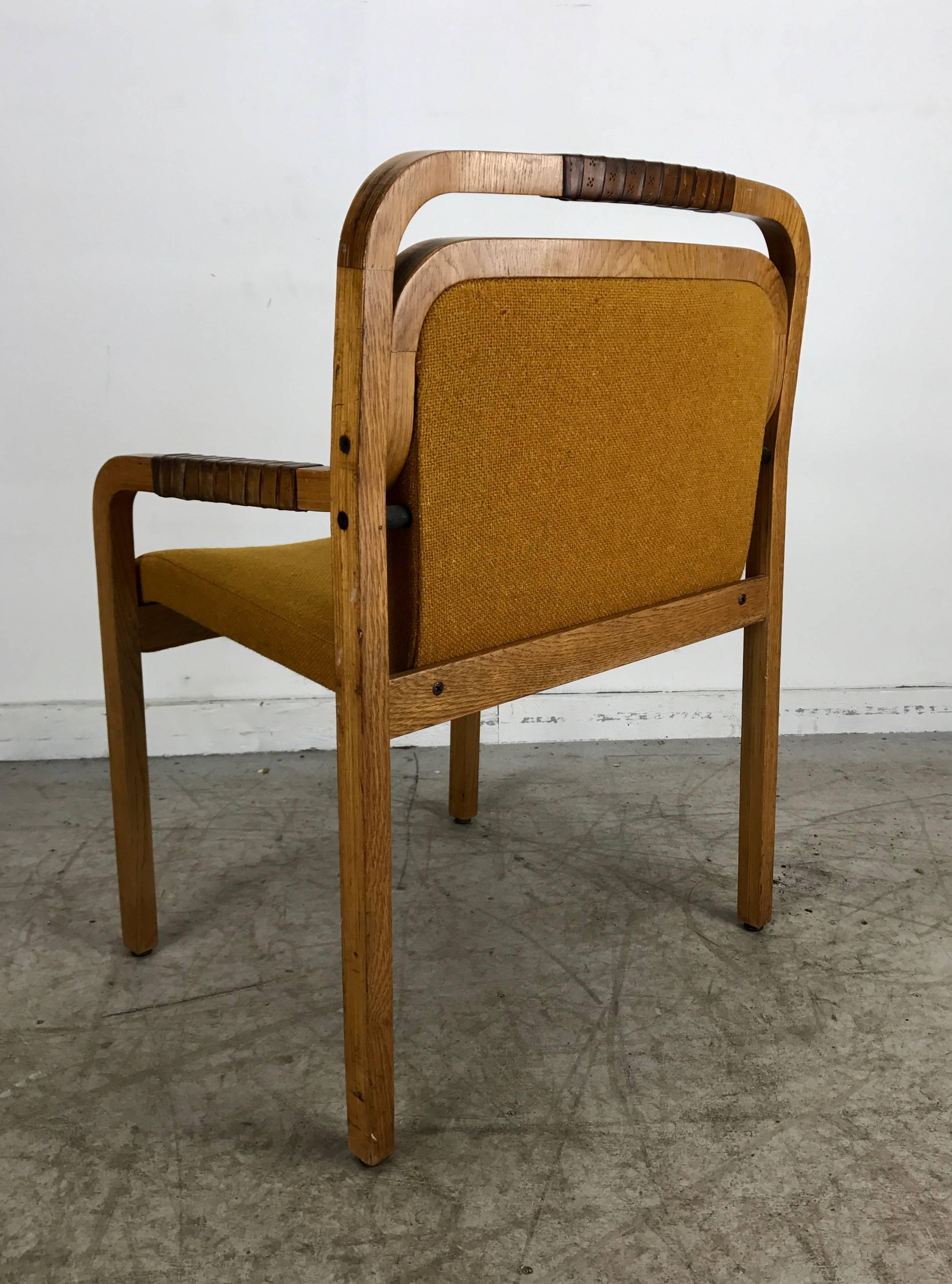 American Unusual Modernist Arm or Desk Chair Made by Gunlocke