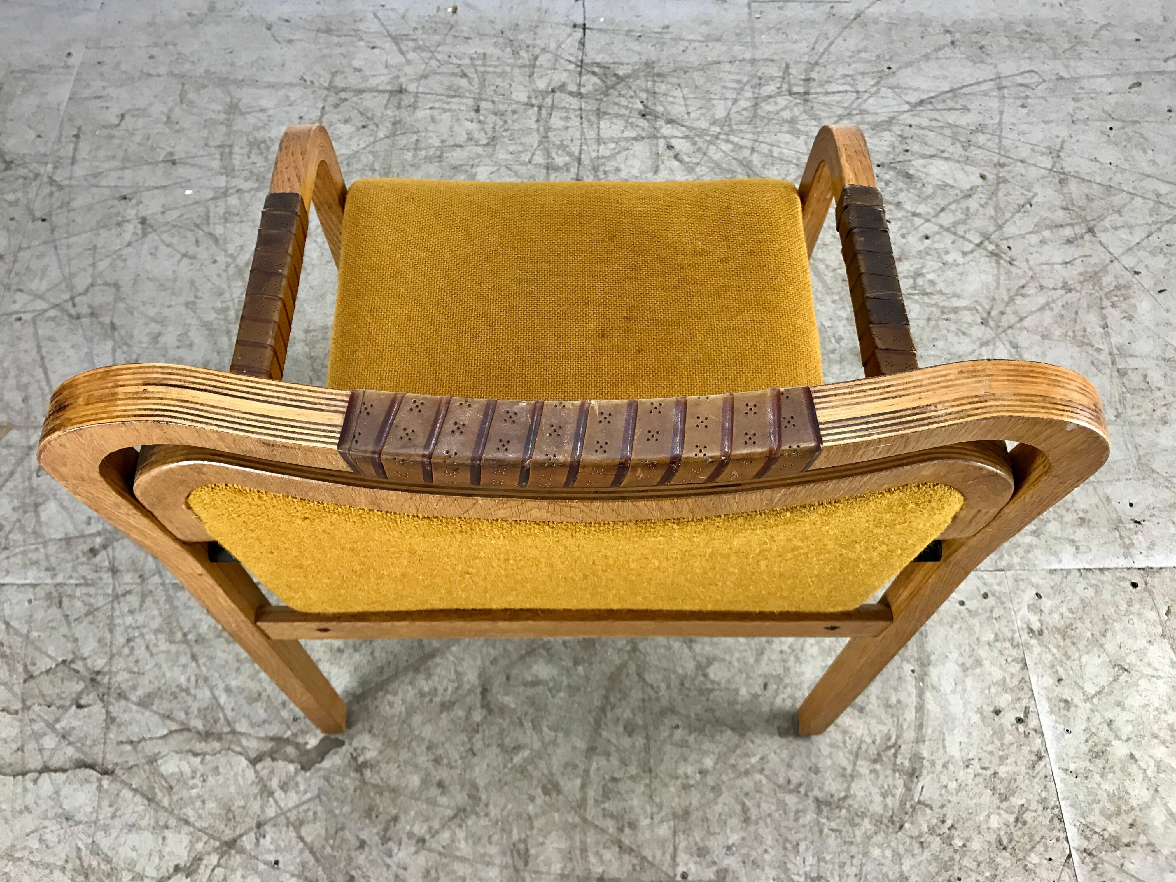 Unusual Modernist Arm or Desk Chair Made by Gunlocke In Good Condition In Buffalo, NY