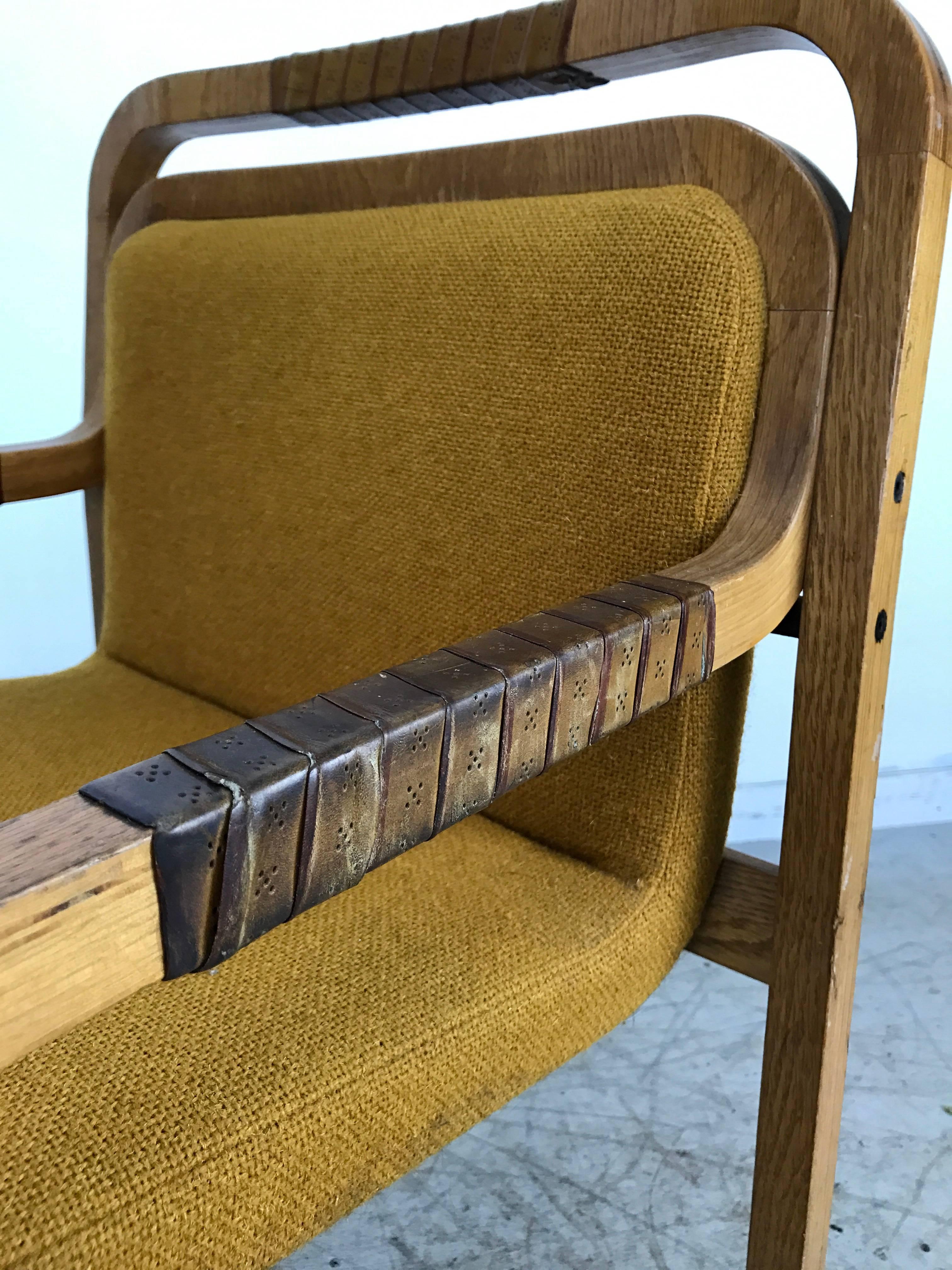 20th Century Unusual Modernist Arm or Desk Chair Made by Gunlocke