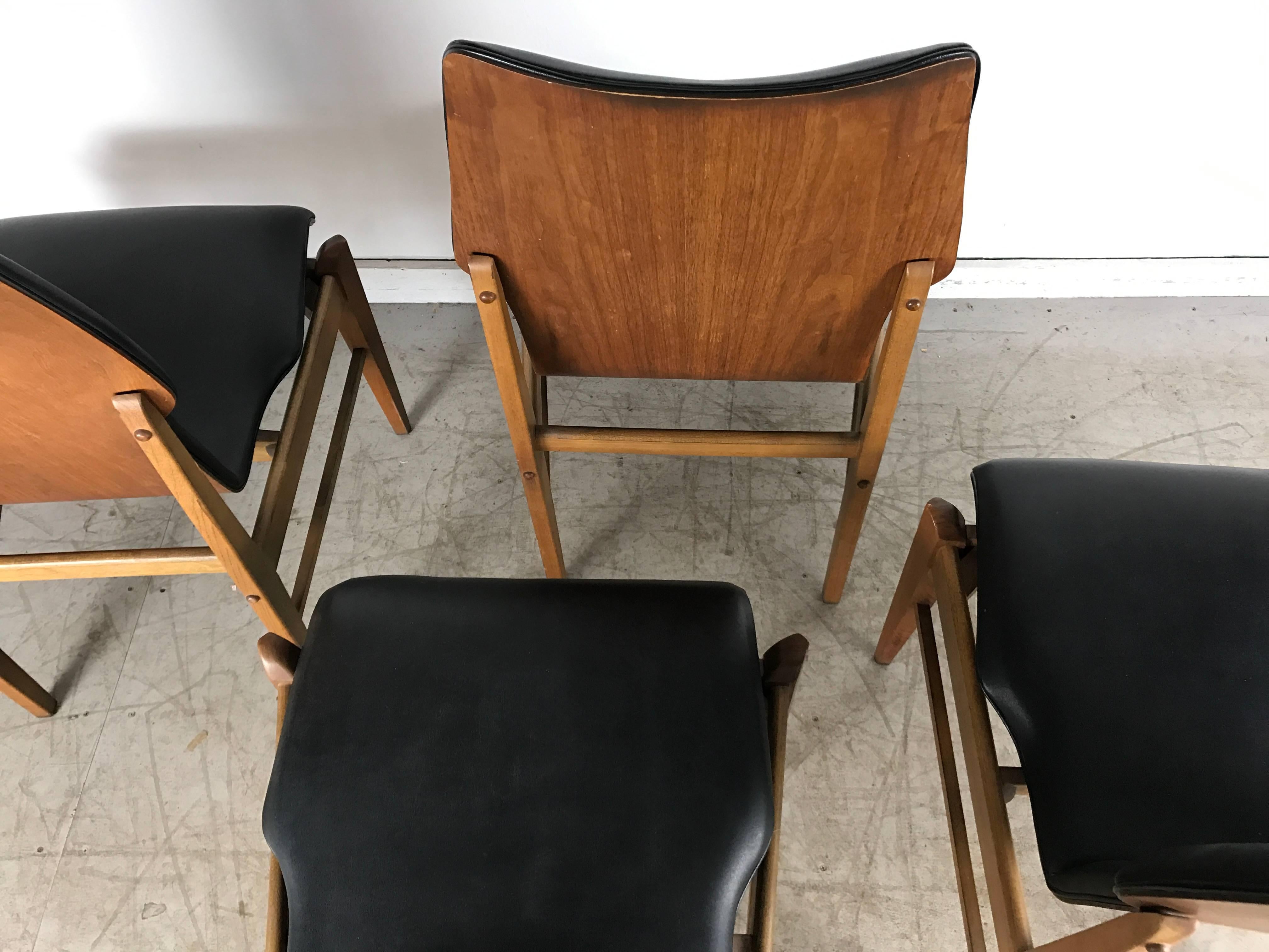 high back mid century dining chair