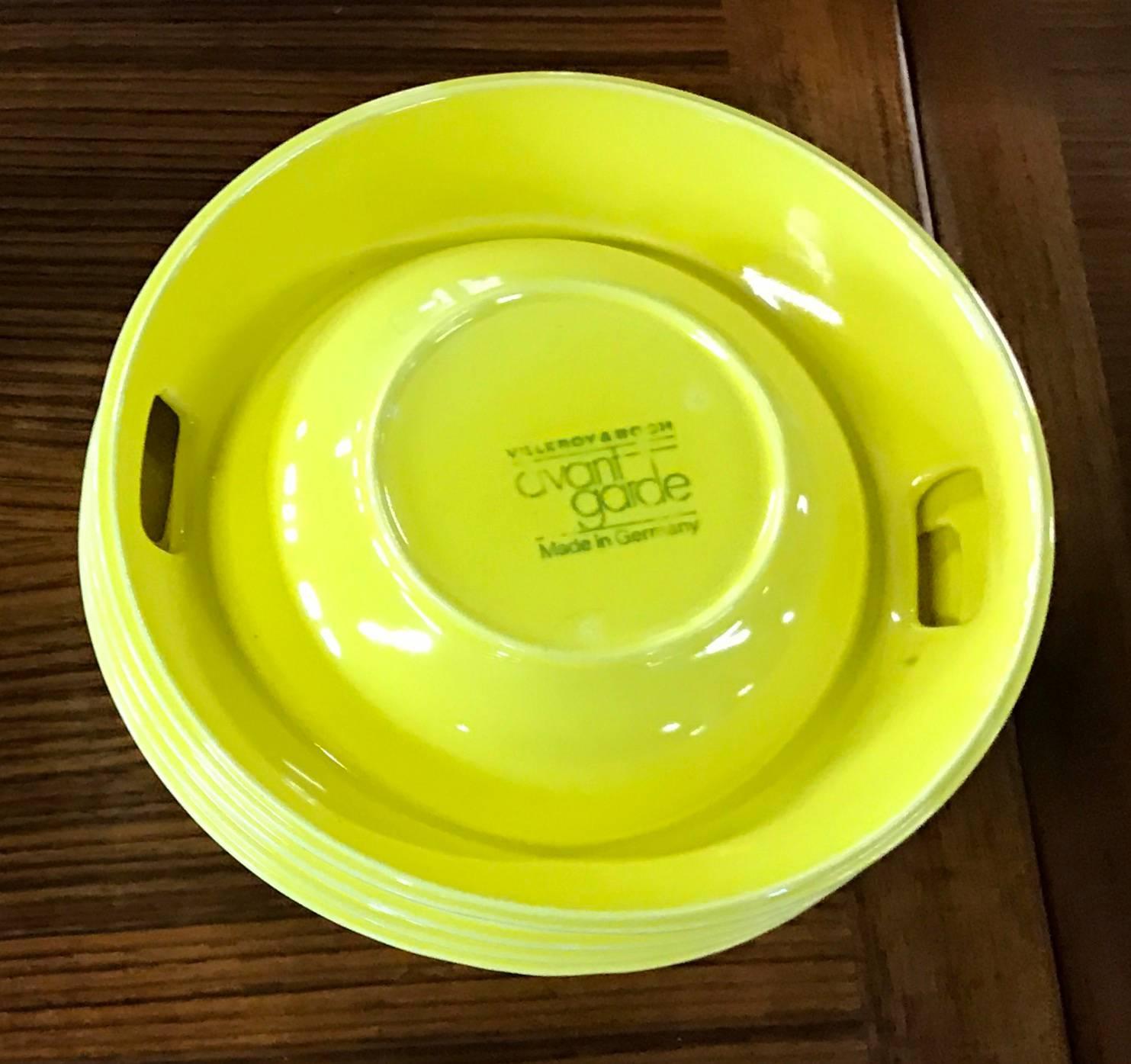 Elusive Villeroy and Boch Avant Garde Tableware, 1971, Helen Von Boch In Excellent Condition In Buffalo, NY