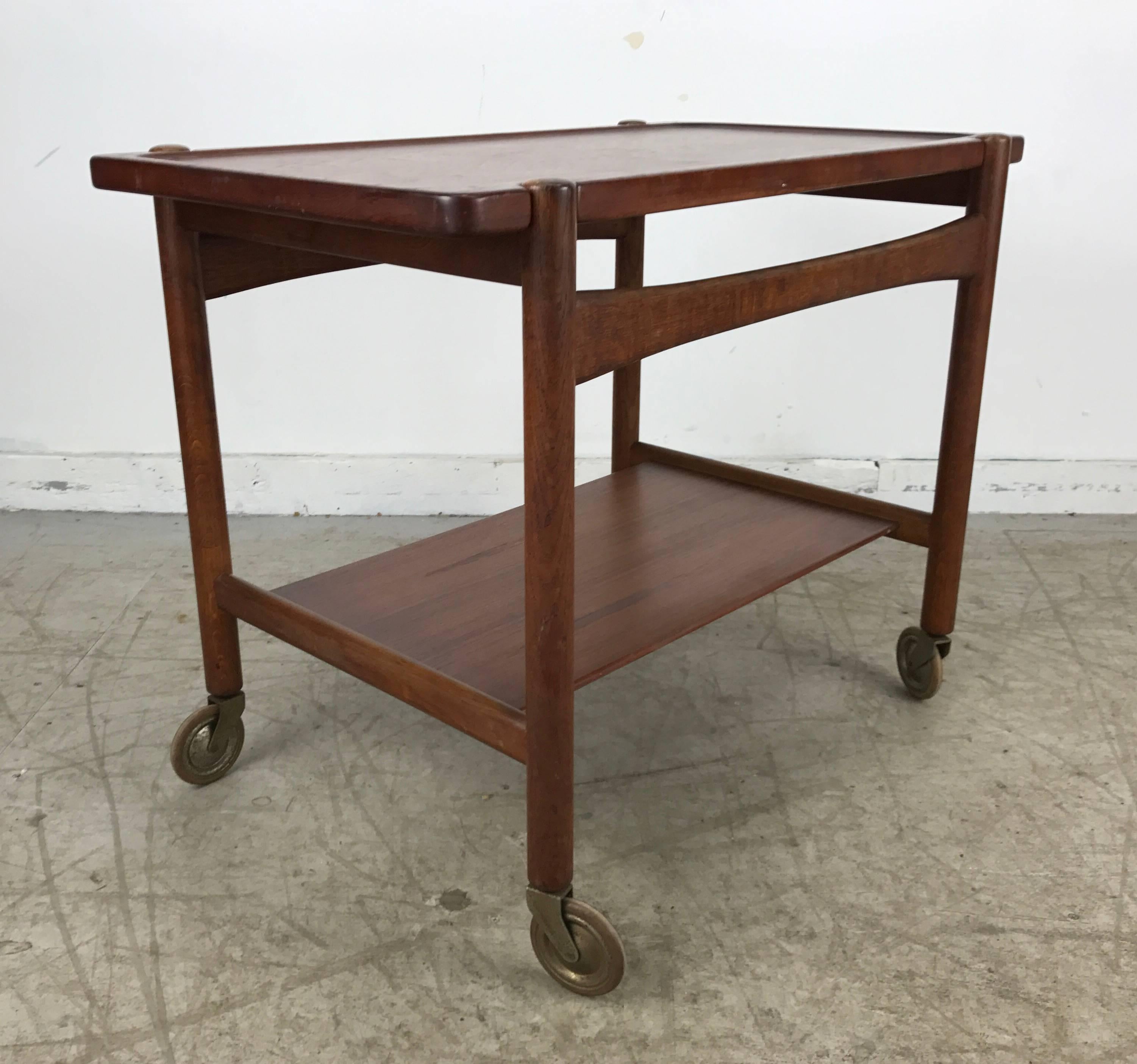 bar cart with removable tray