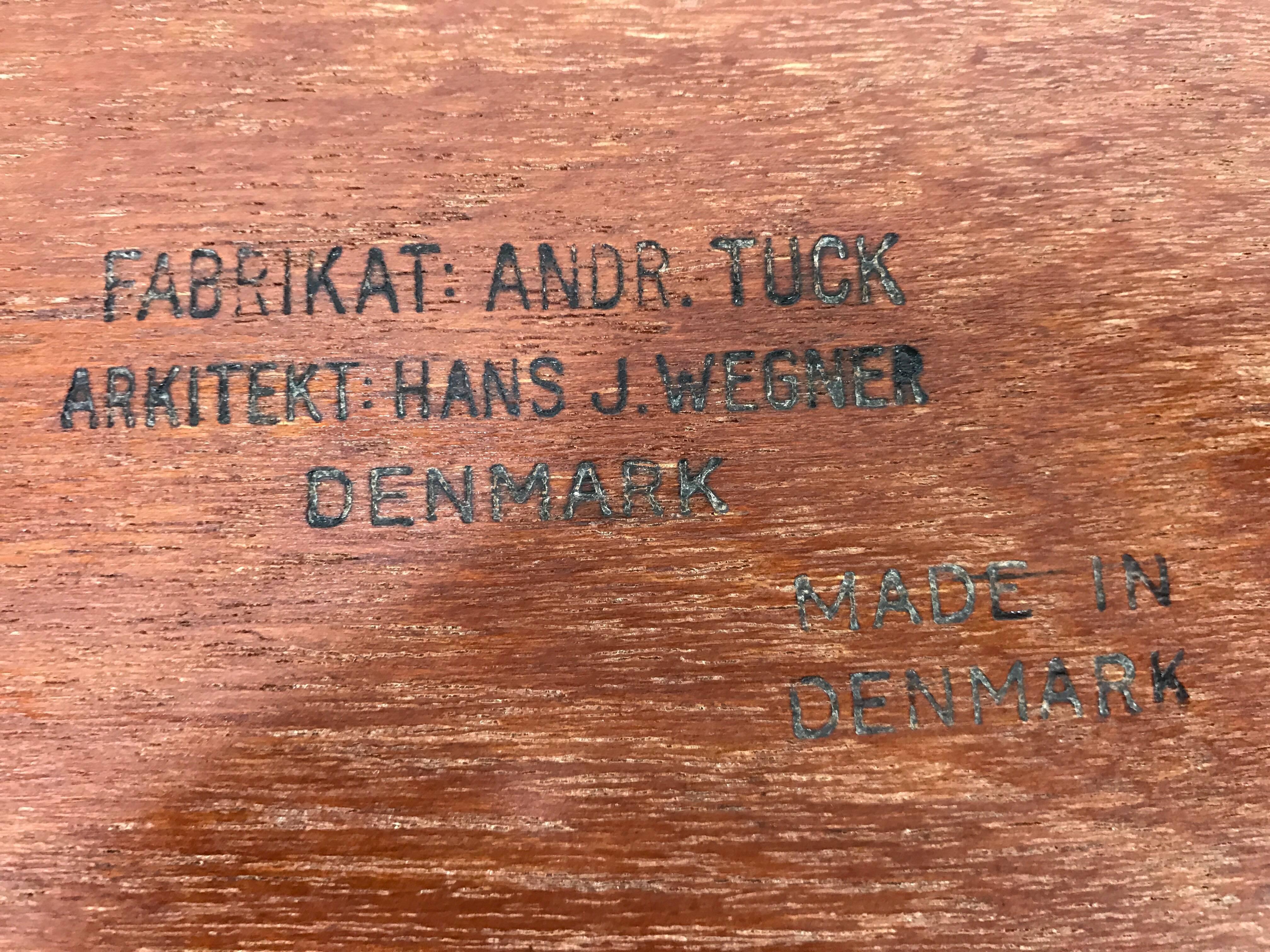 Teak Hans Wegner Bar, Serving Cart, Removable Tray, Made in Denmark Andreas Tuck