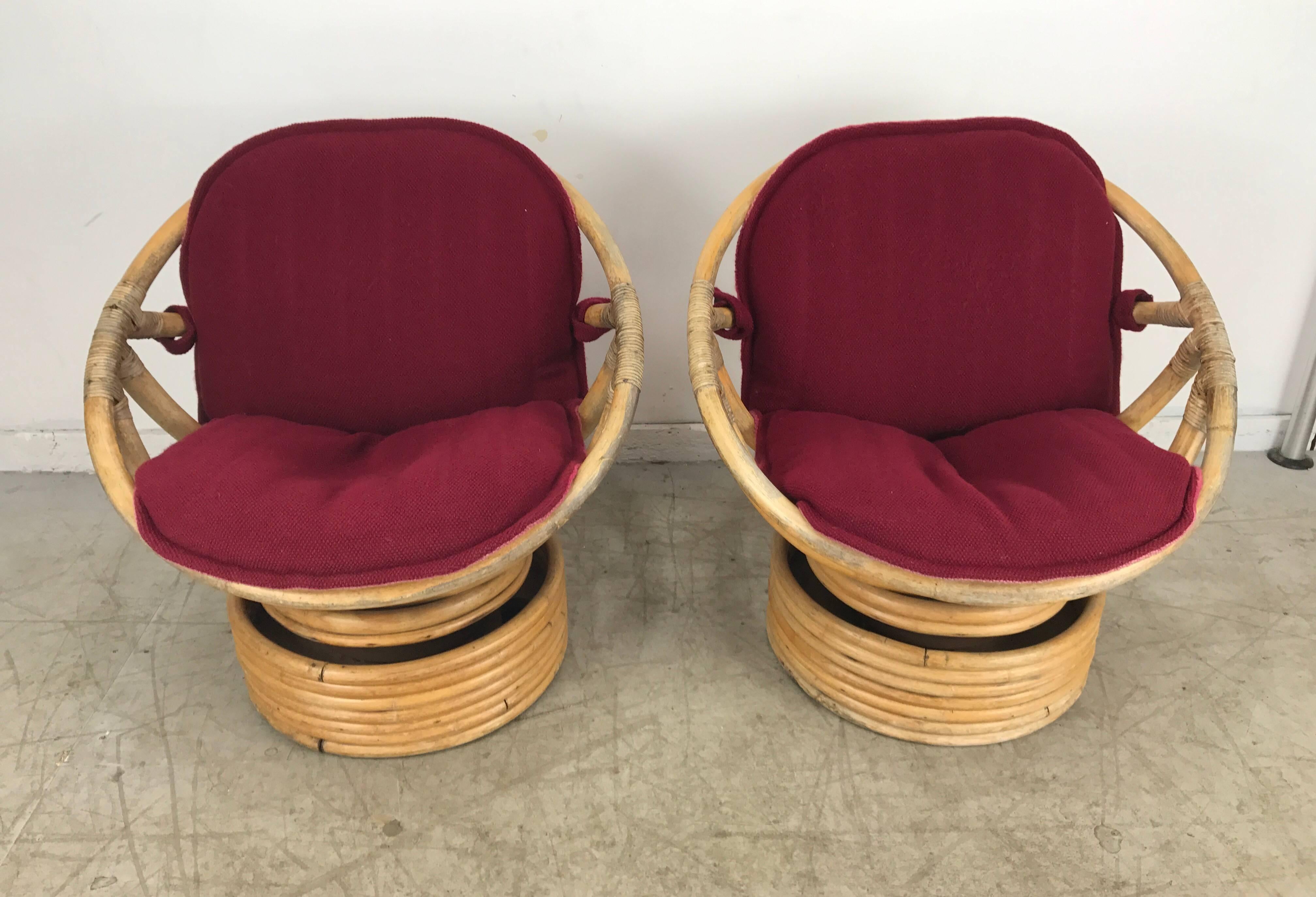 bamboo swivel chairs