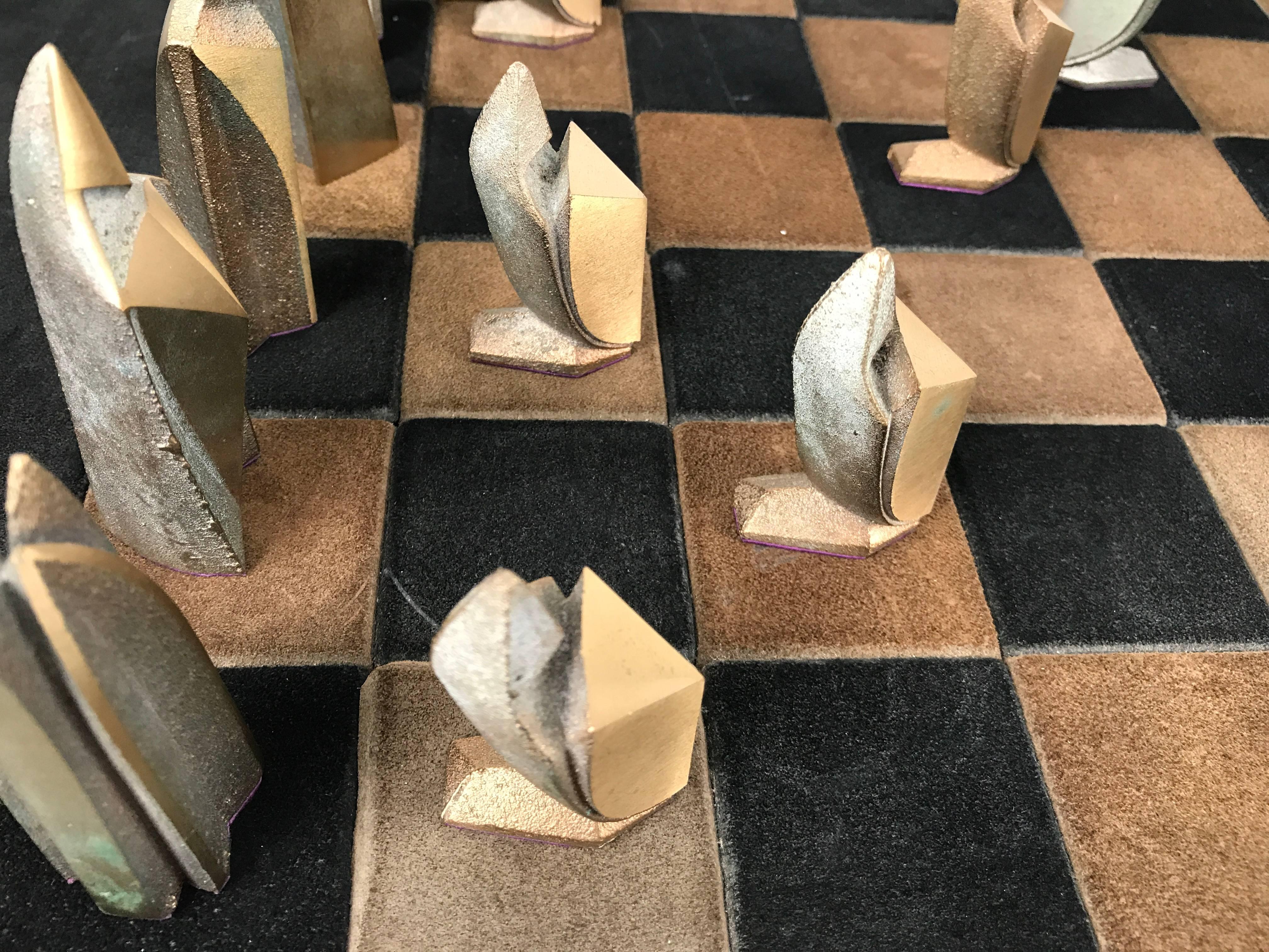 art deco chess set