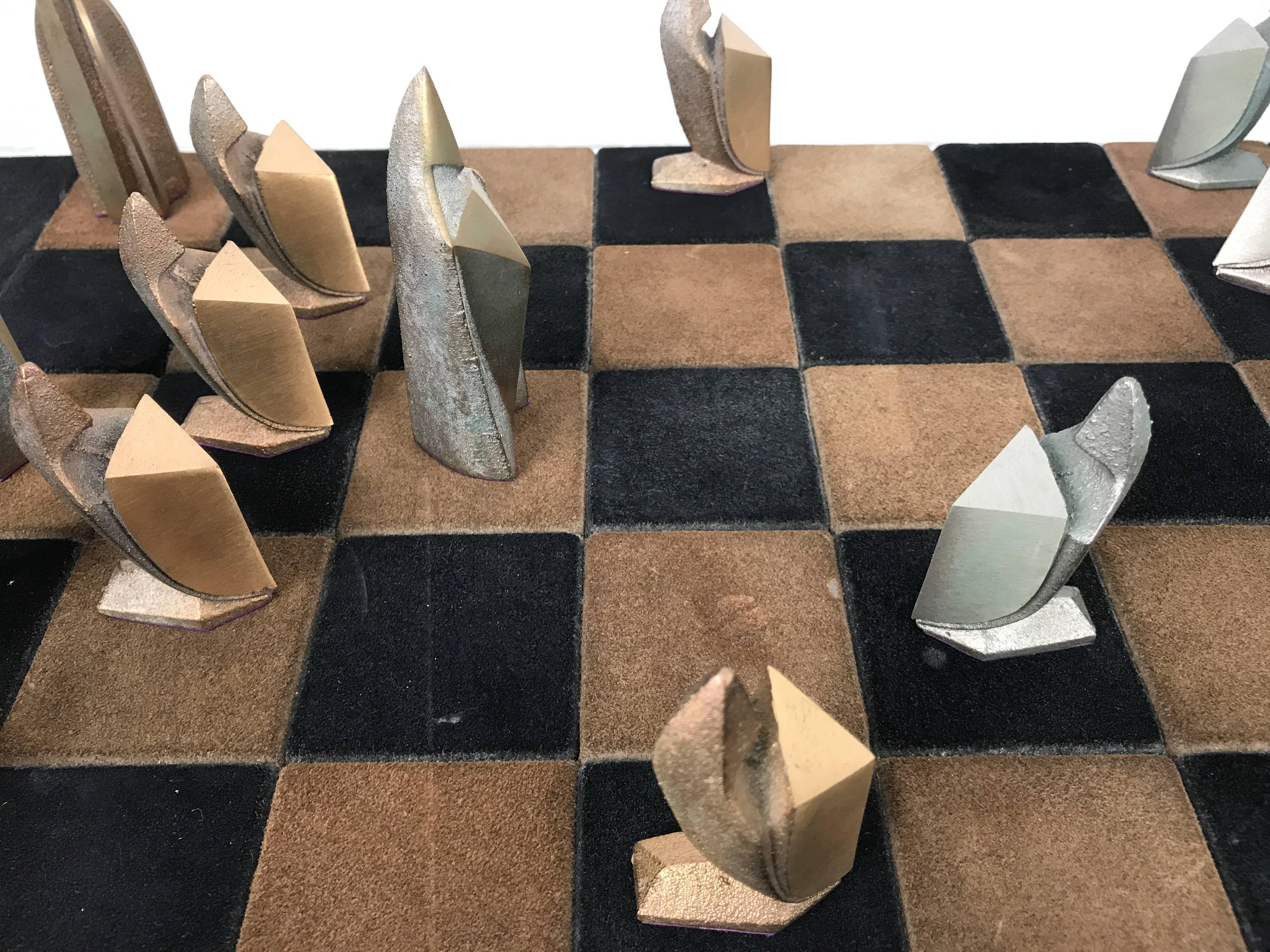 mid century modern chess set
