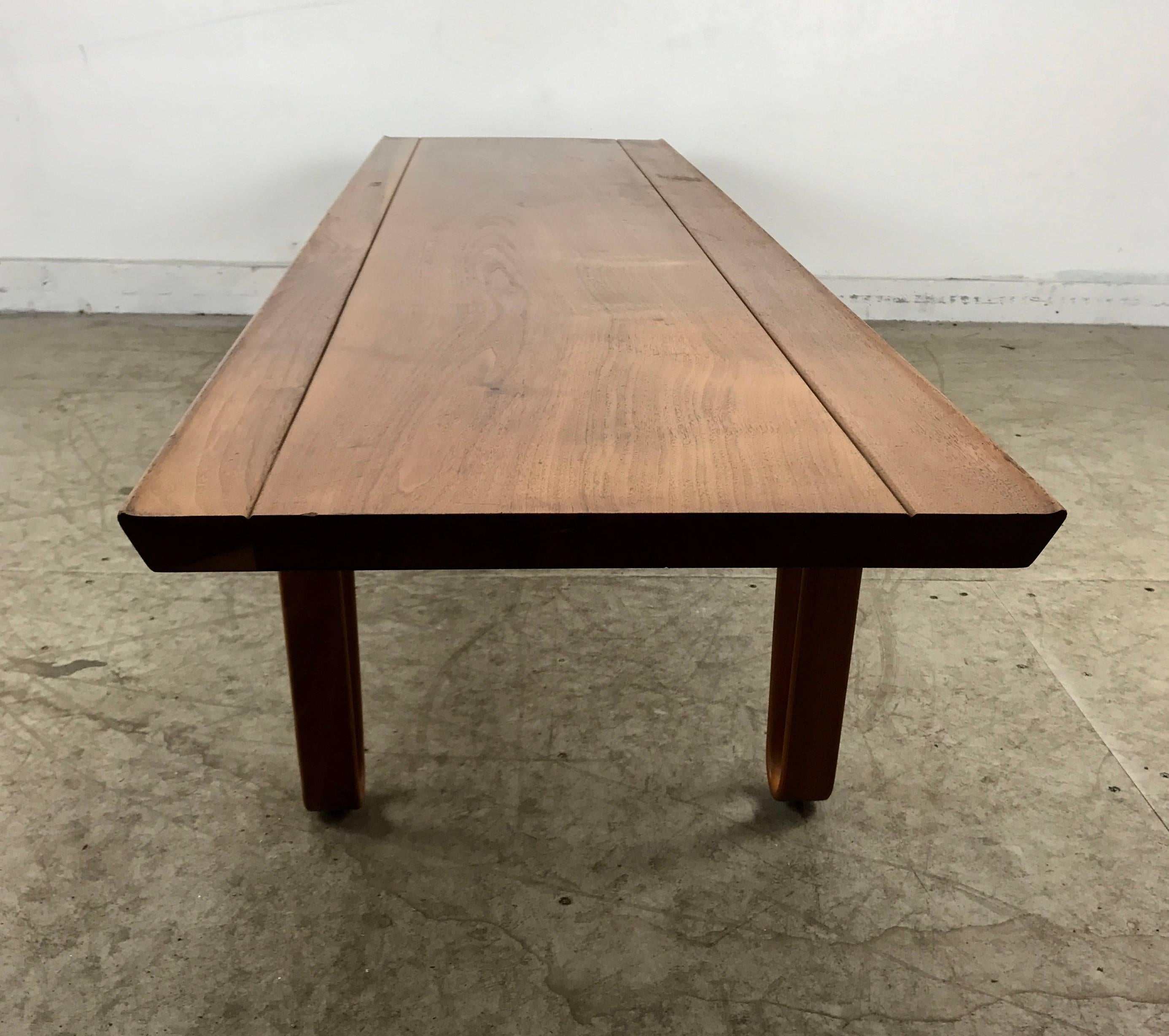 American Classic Modernist Long John Table or Bench by Edward Wormley for Dunbar
