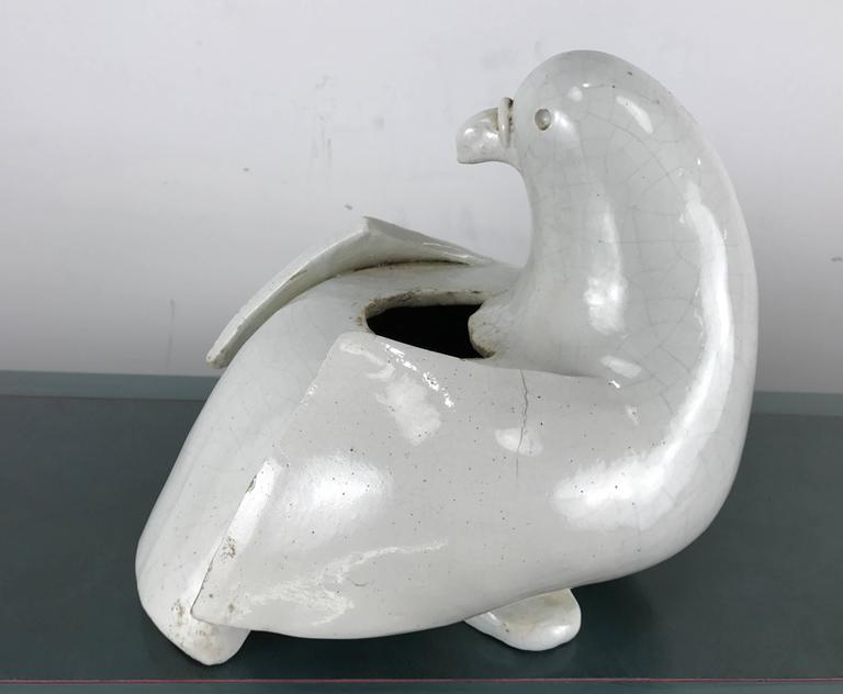 Modernist Studio Pottery Stylized Dove Planter Or Sculpture Art Deco Bauhaus At 1stdibs
