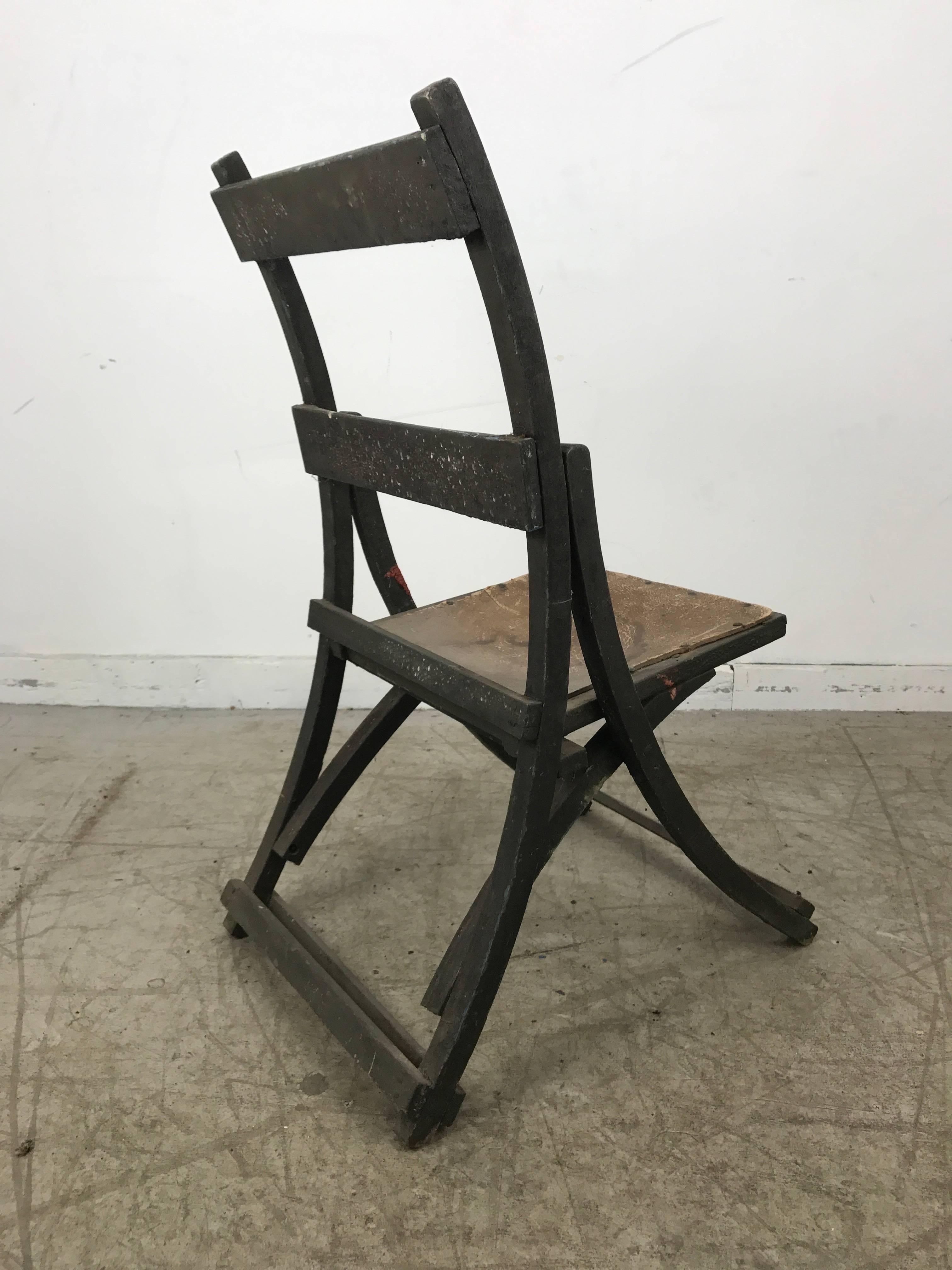 German Early Sucsessionist Jugendstil Folding Chair in Richard Riemerschmid Manner For Sale