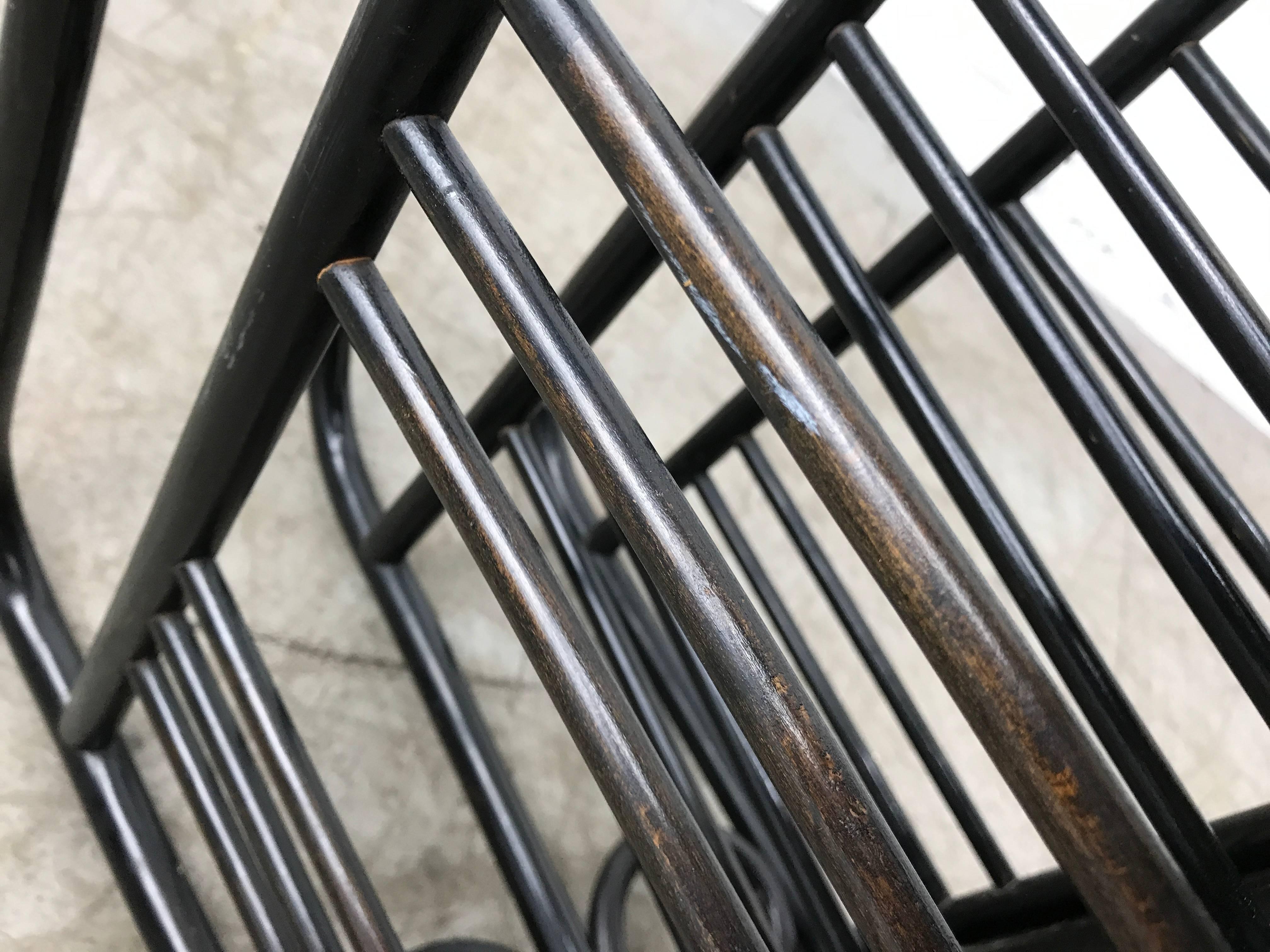 Early Bentwood Magazine Rack Made by Thonet, Manner of Josef Hoffman In Excellent Condition In Buffalo, NY
